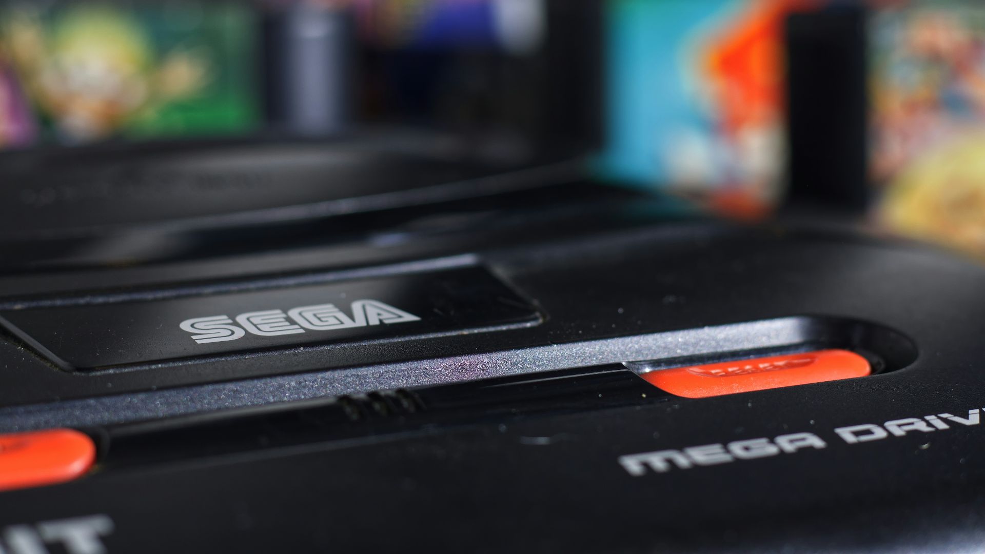 black and orange lenovo laptop