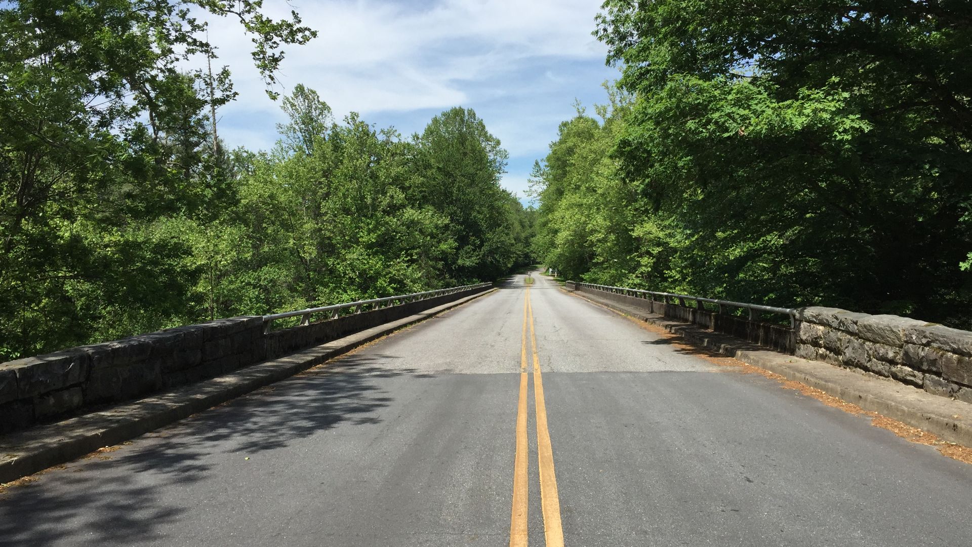 File:2017-05-17 15 11 32 View north at the south end of the Blue Ridge Parkway in Great Smoky Mountains National Park, within Swain County, North Carolina.jpg