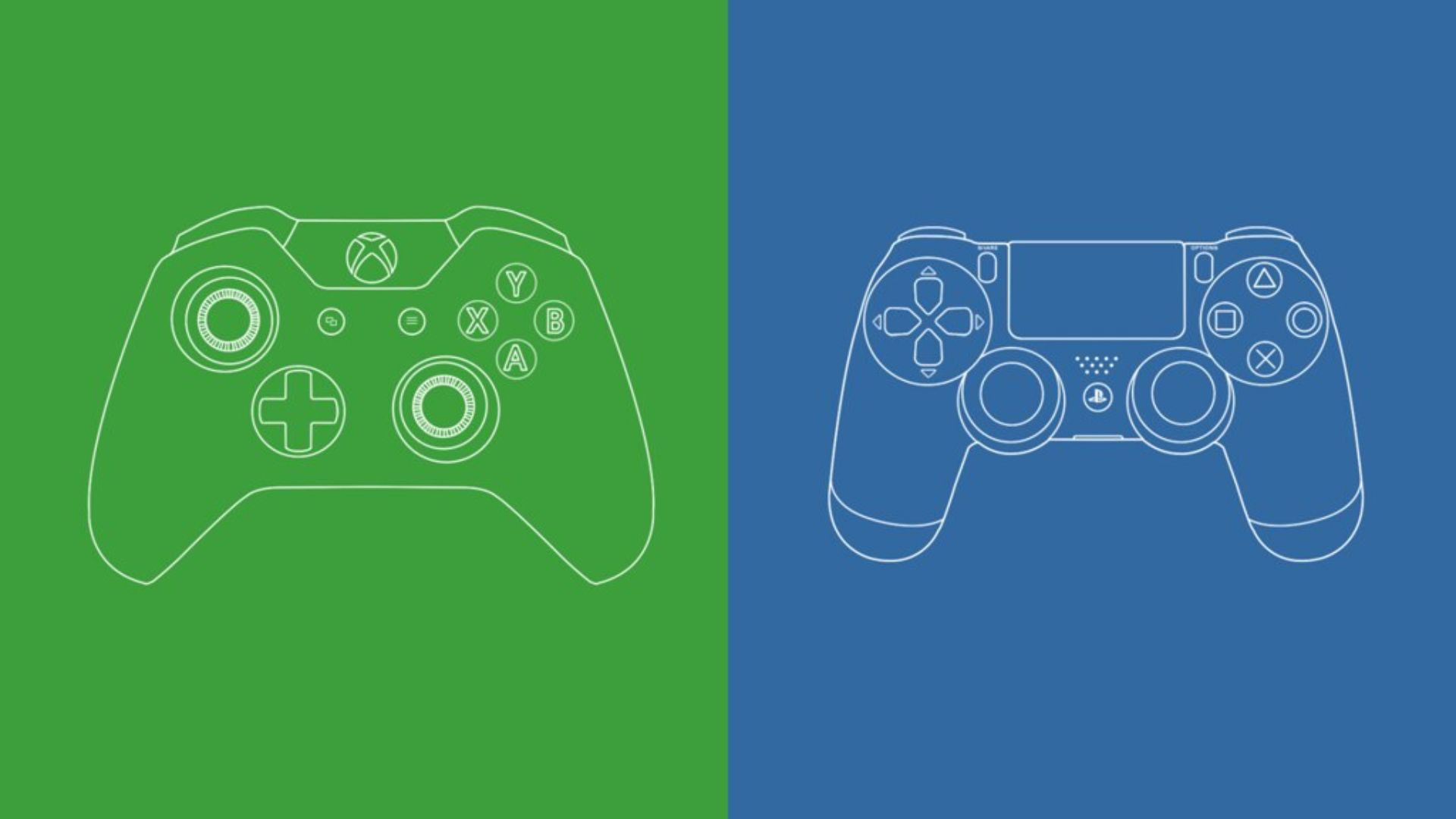 File:Xbox One Controller next to a Playstation 4 Controller.jpg