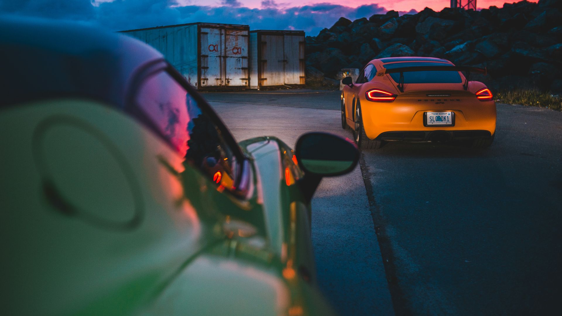 yellow car on road during daytime