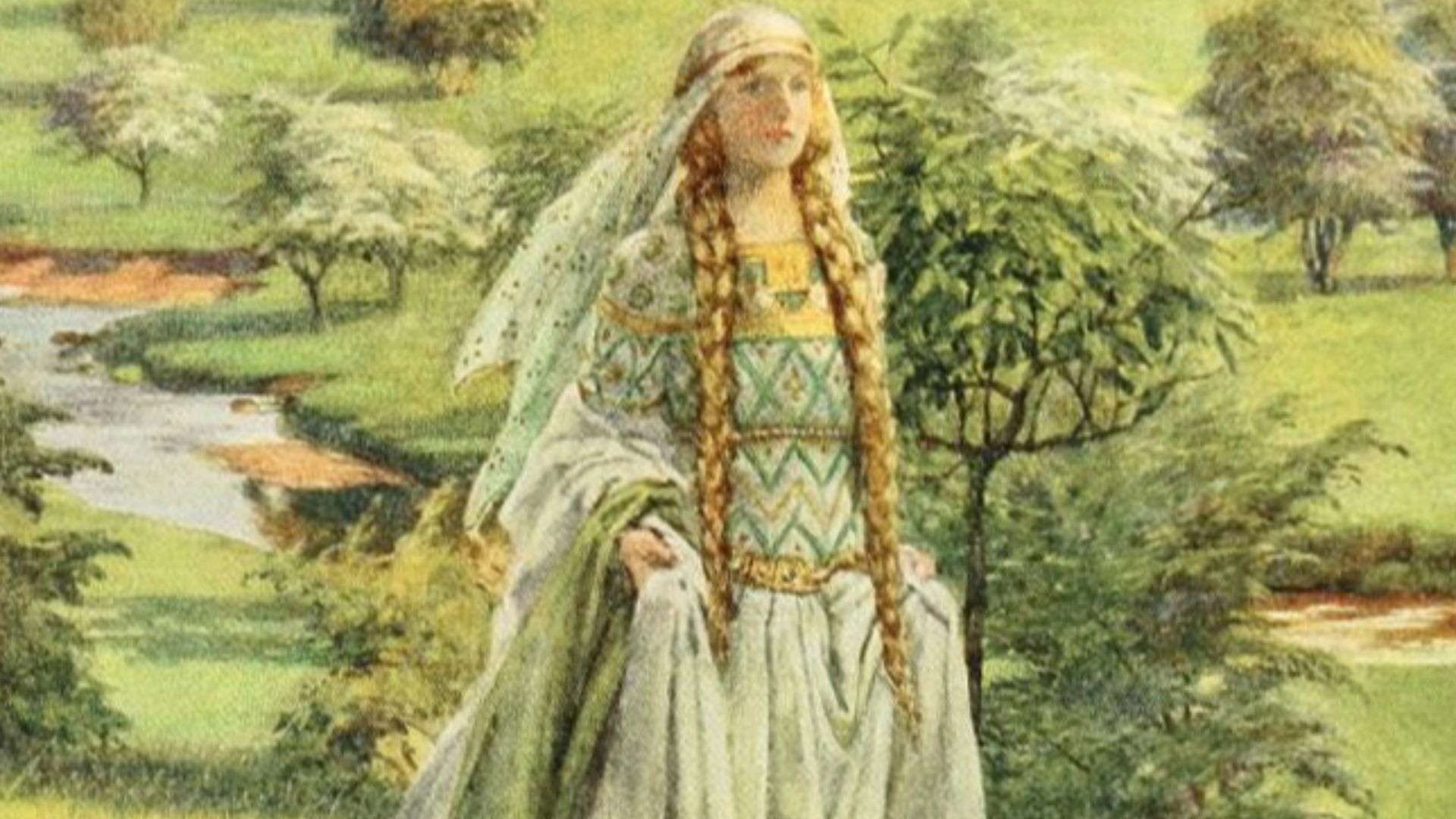 File:Eleanor Fortescue Brickdale's Golden book of famous women (1919) - Guinevere (p. 191).jpg