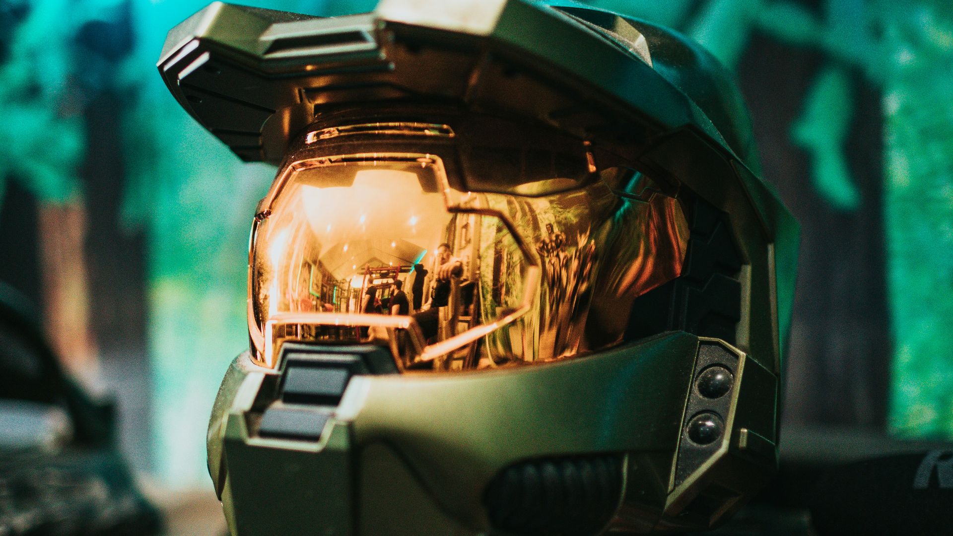 black and gray helmet on black and white textile