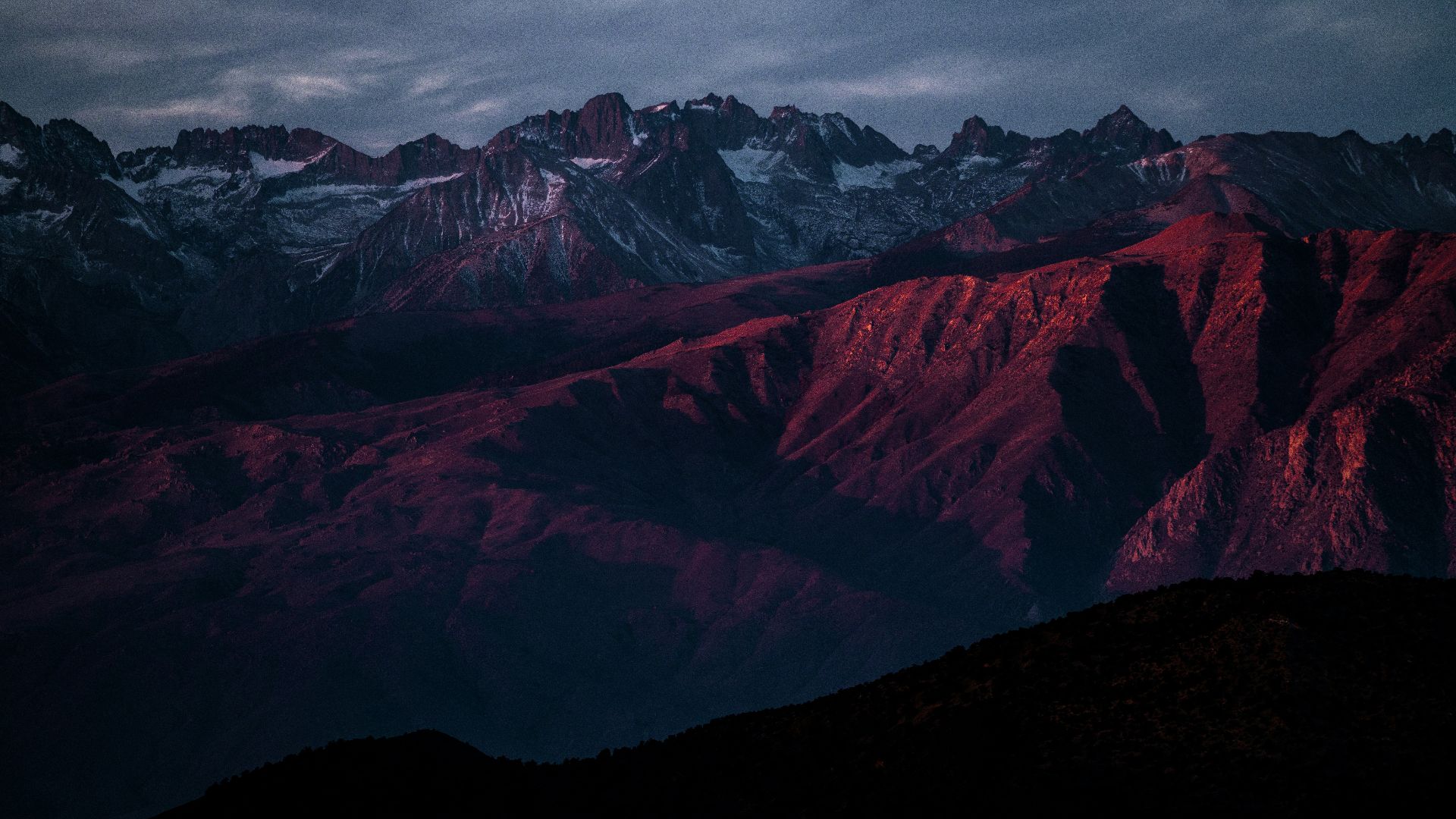 aerial photo of brown moutains