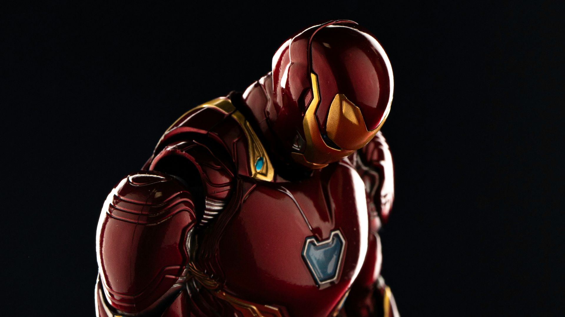 man in red and black suit