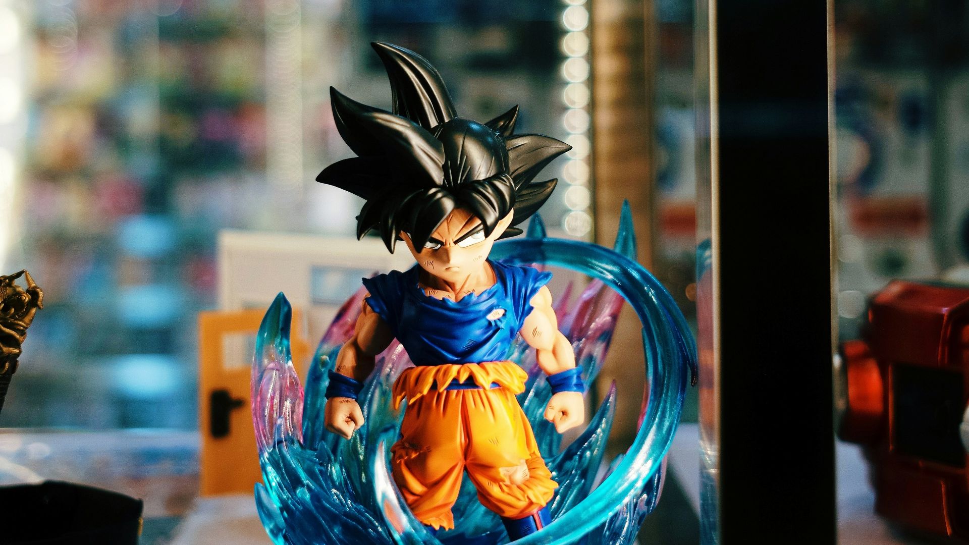 a dragon figurine sitting on top of a table