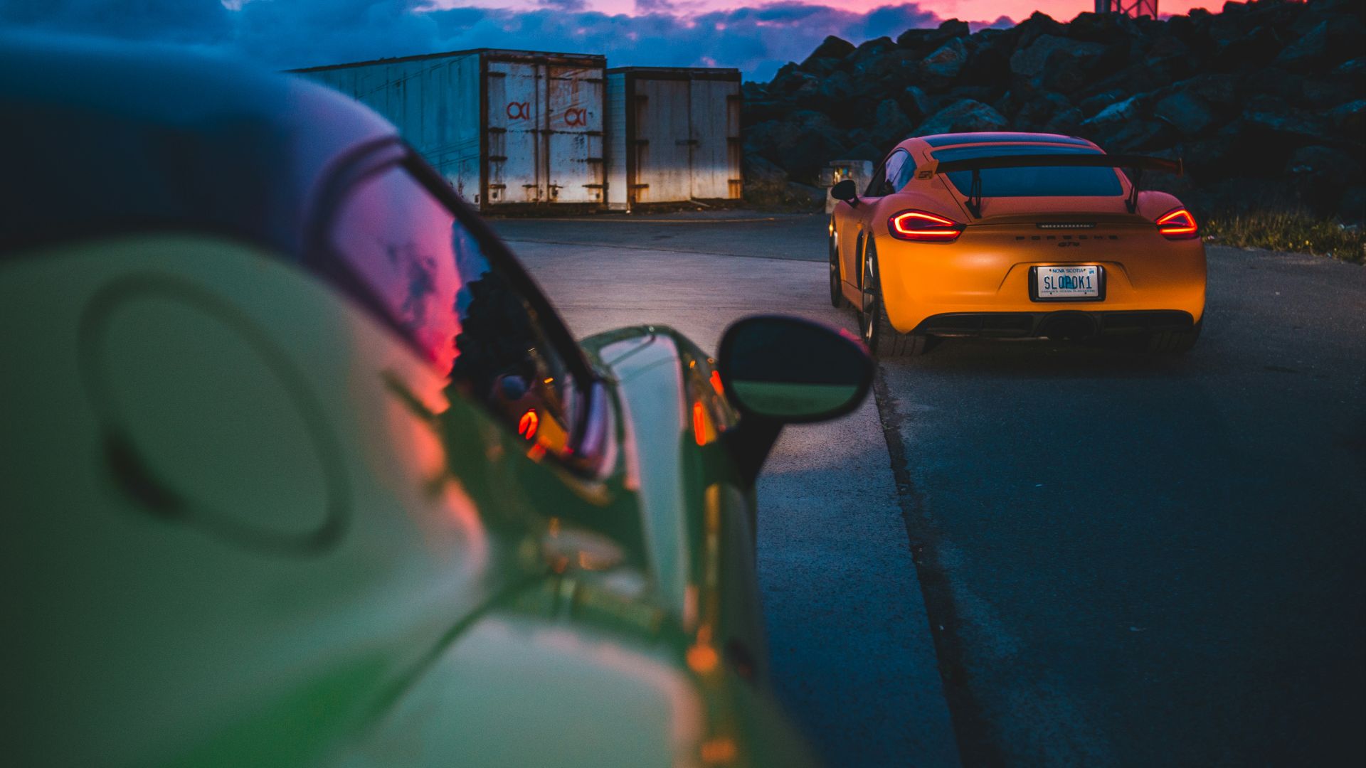 yellow car on road during daytime