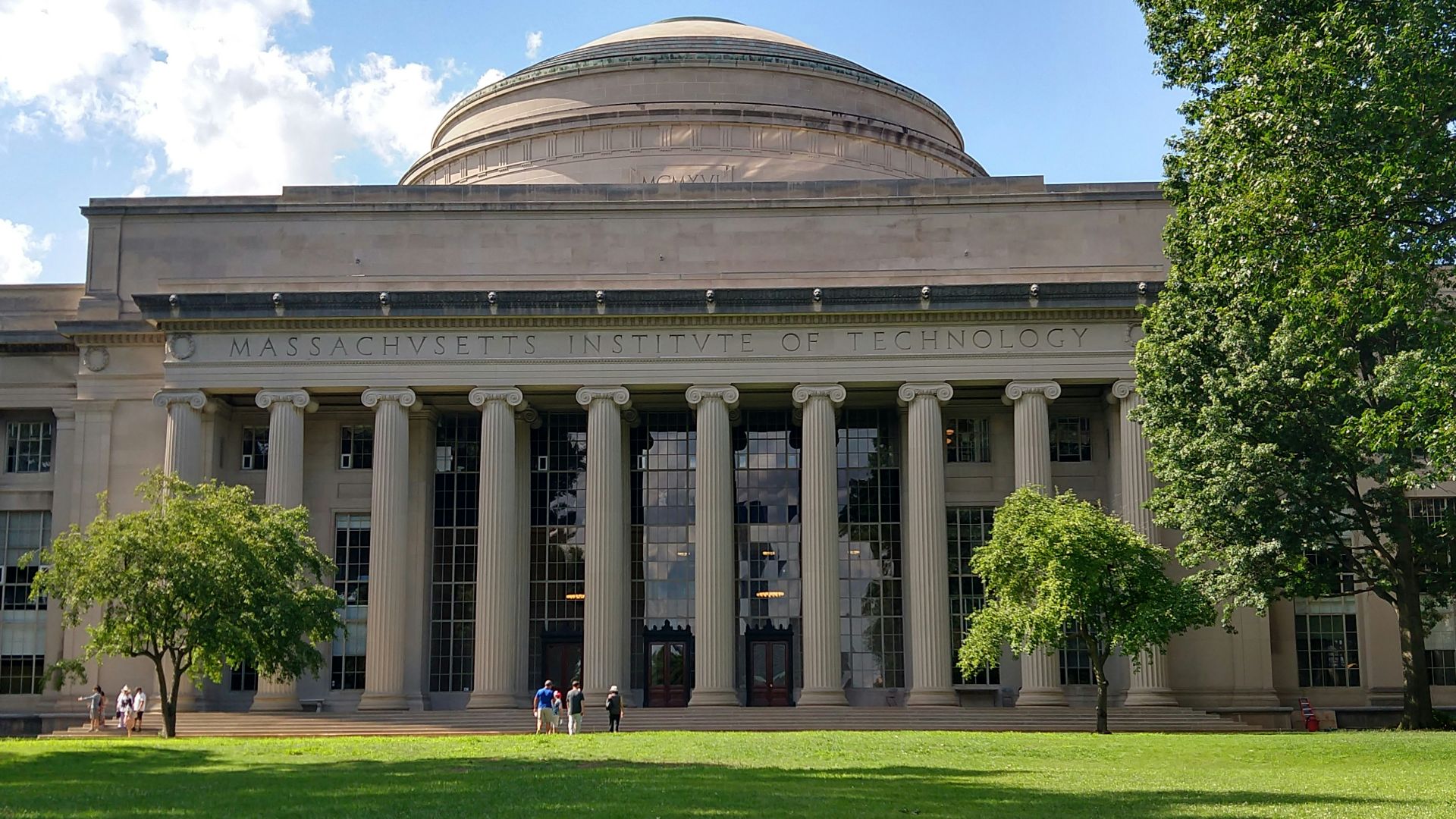 a large white building with columns