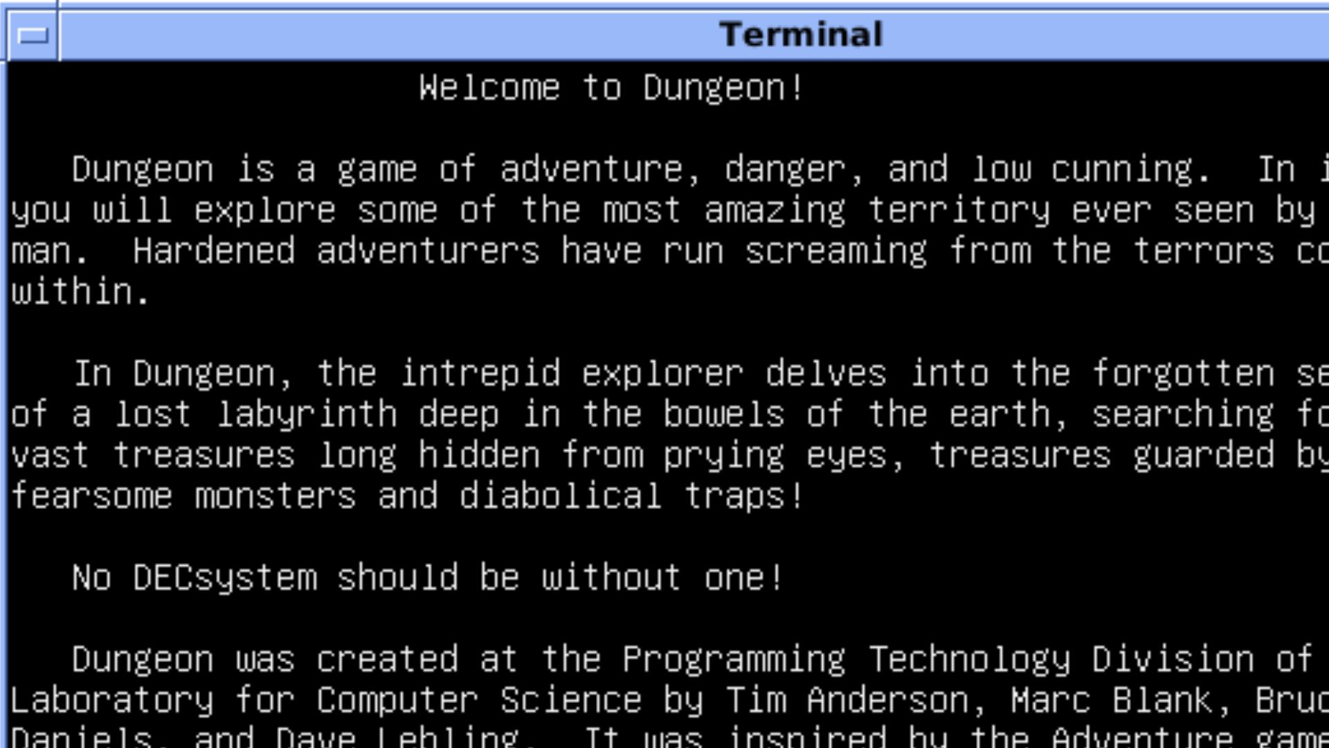 File:4.3 BSD UWisc VAX Emulation Zork Intro.png