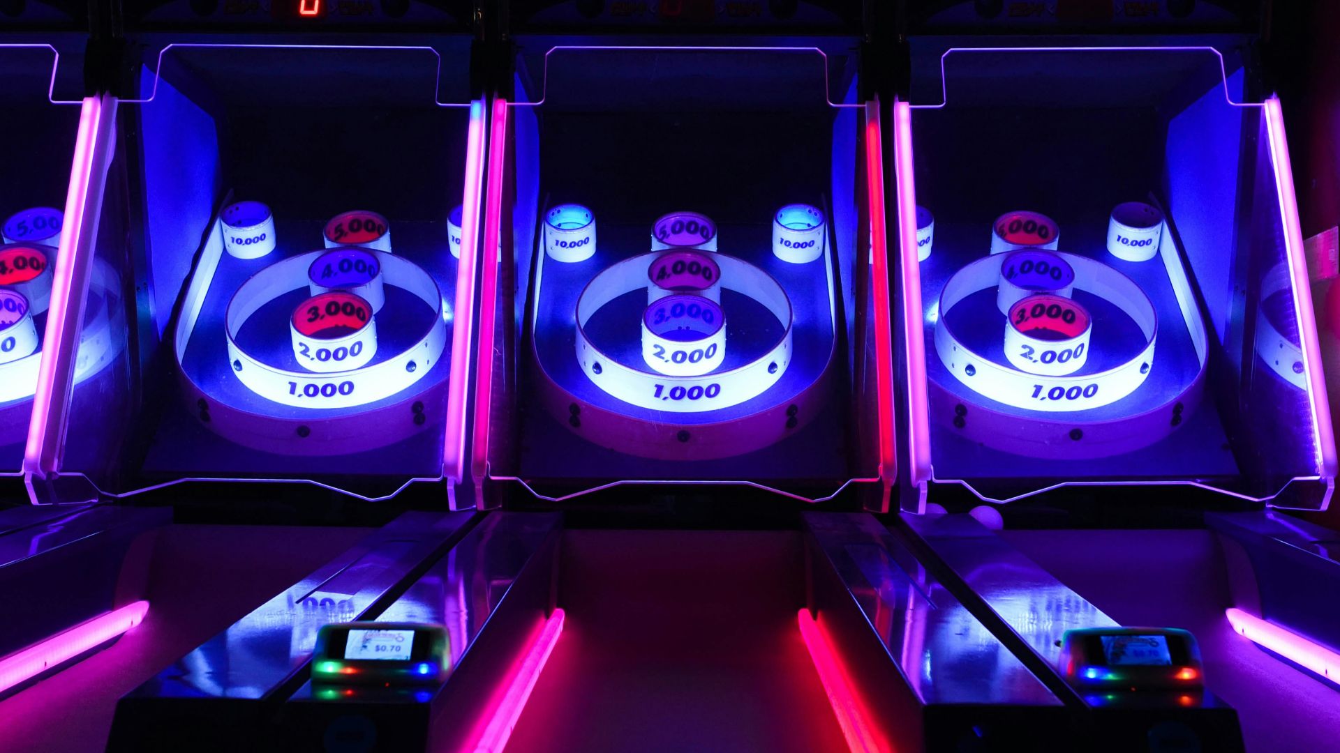 basketball arcade machine showing 00