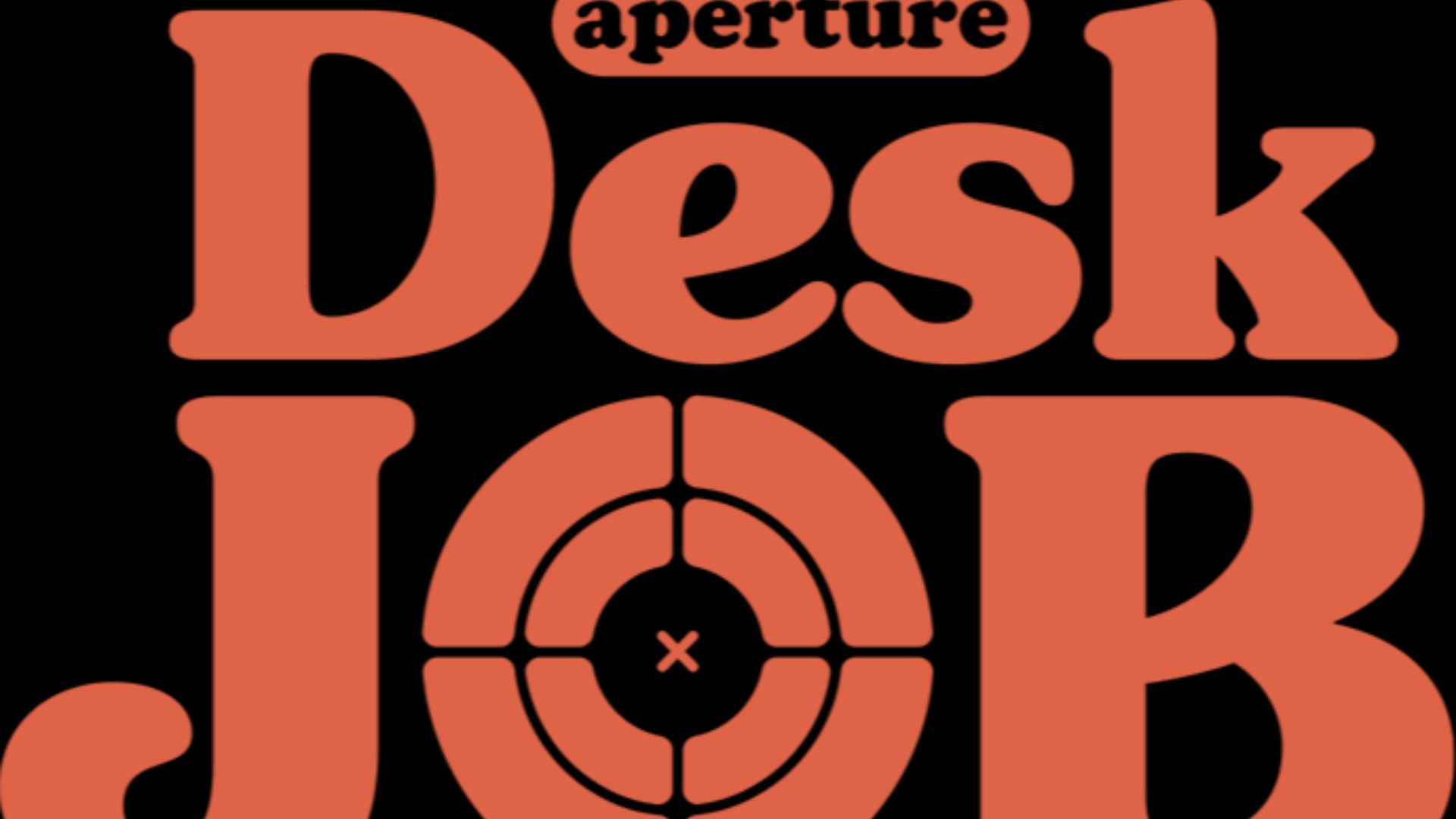 File:Aperture Desk Job Logo orange.png