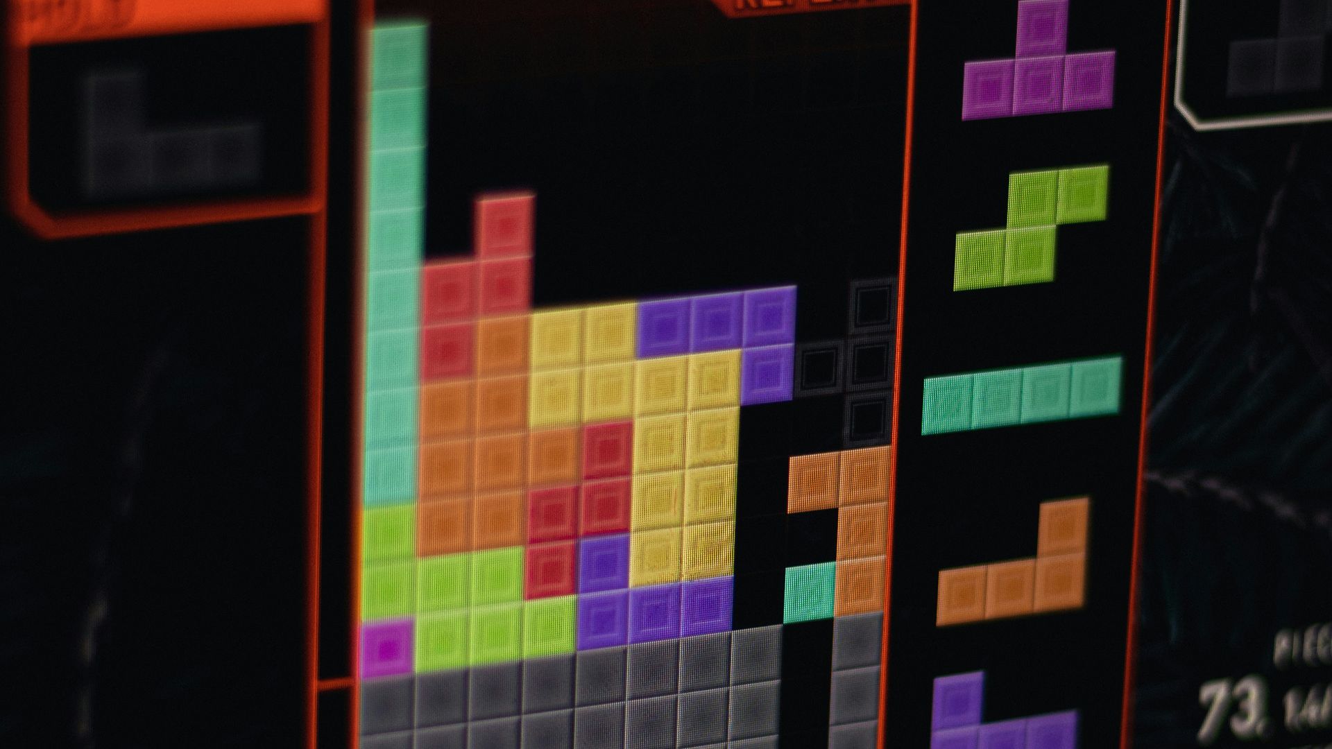 a close up of a computer screen with a game on it