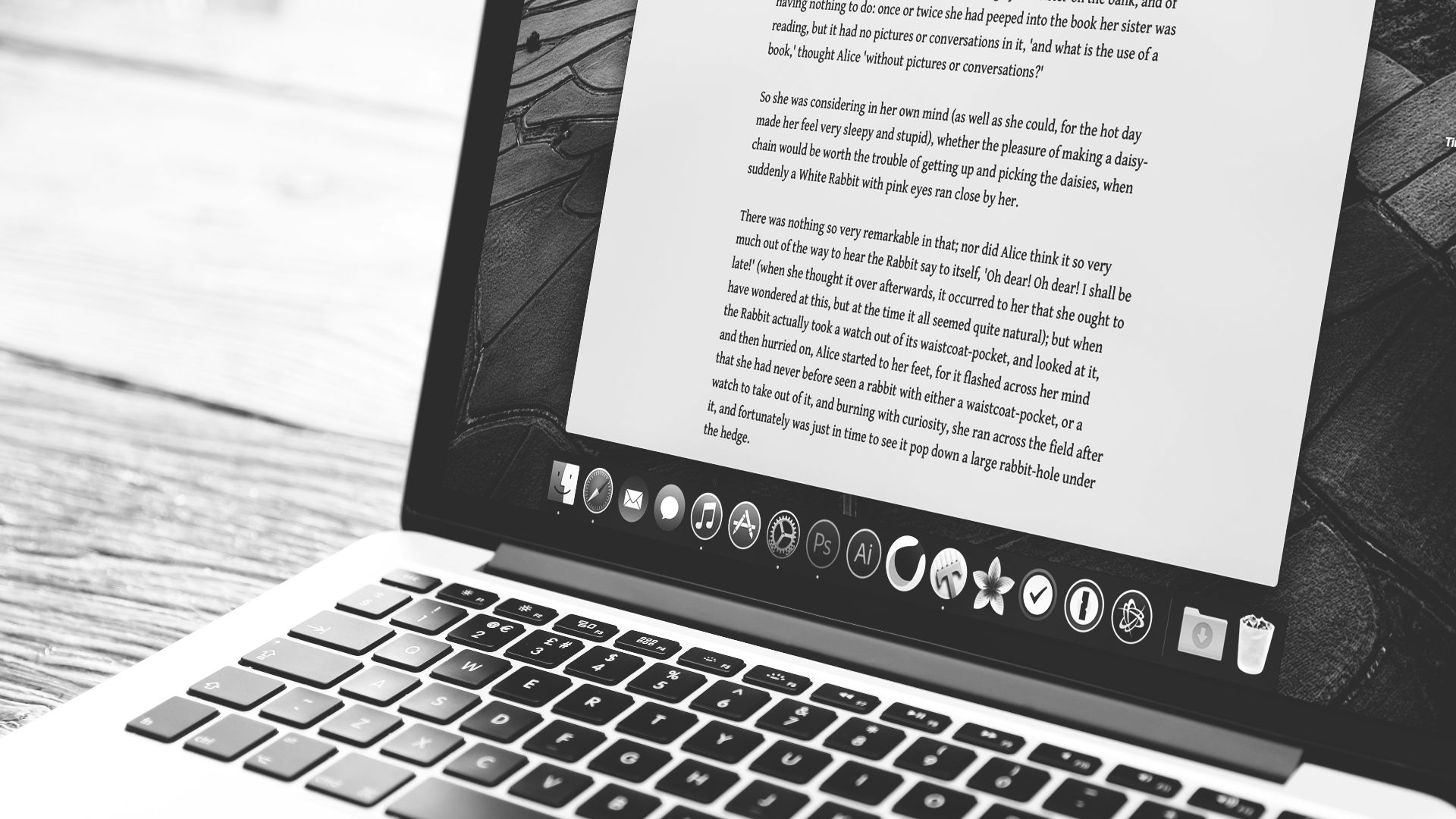 silver MacBook showing application