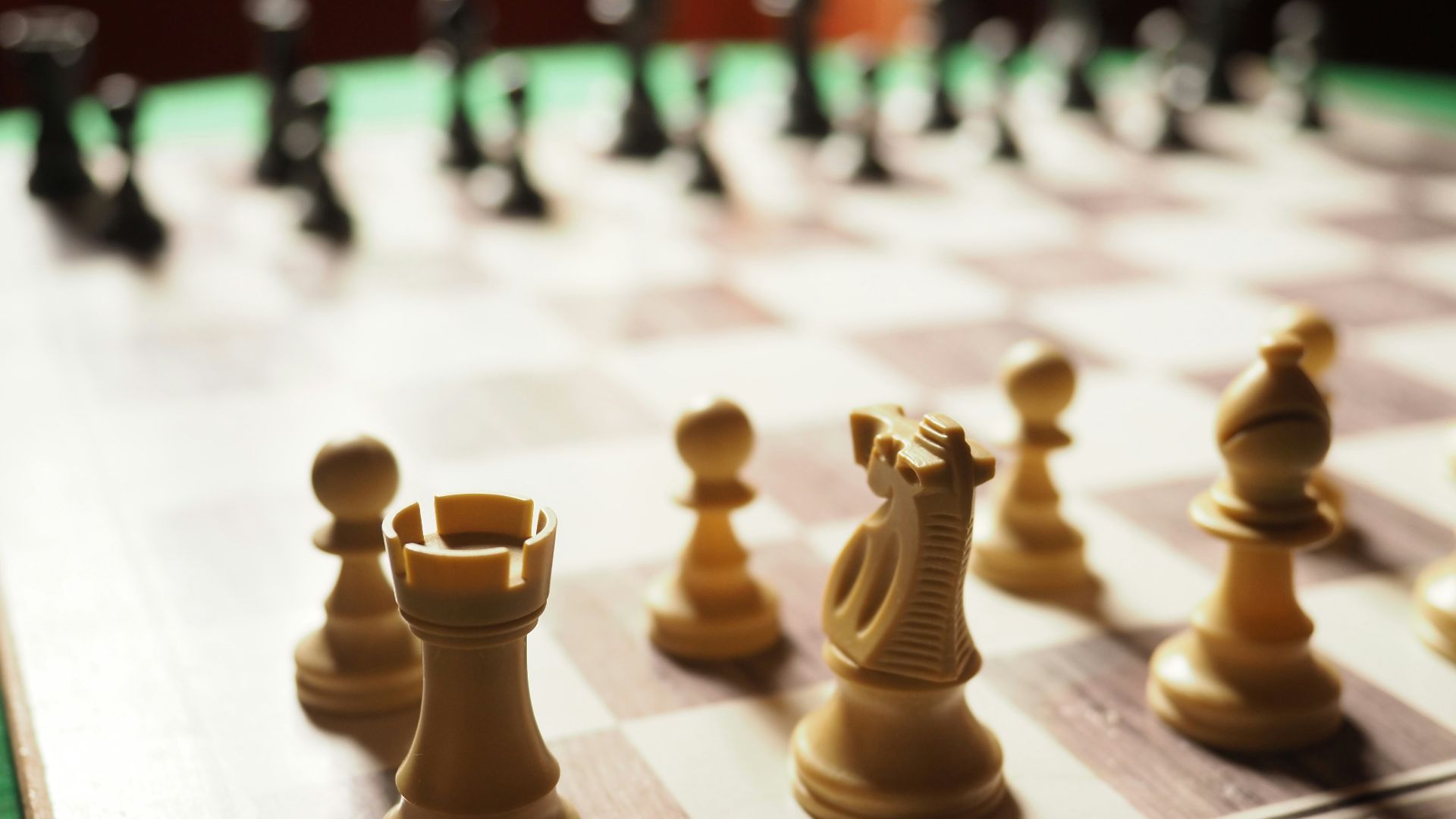 chess pieces on chess board