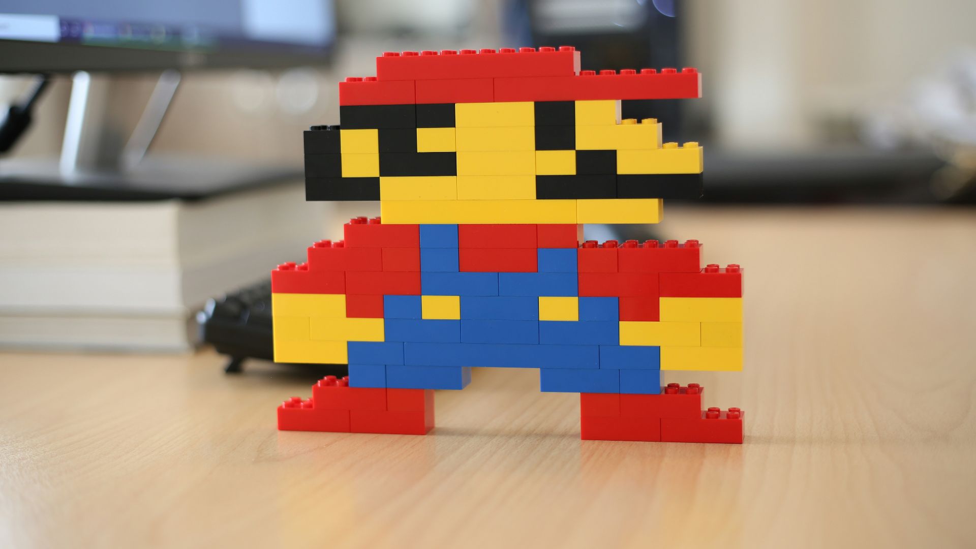 yellow red and blue lego blocks