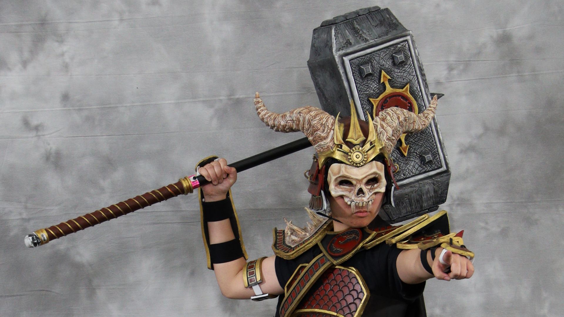 File:Shao Kahn Cosplayer at the 2023 Comic-Con International.jpg