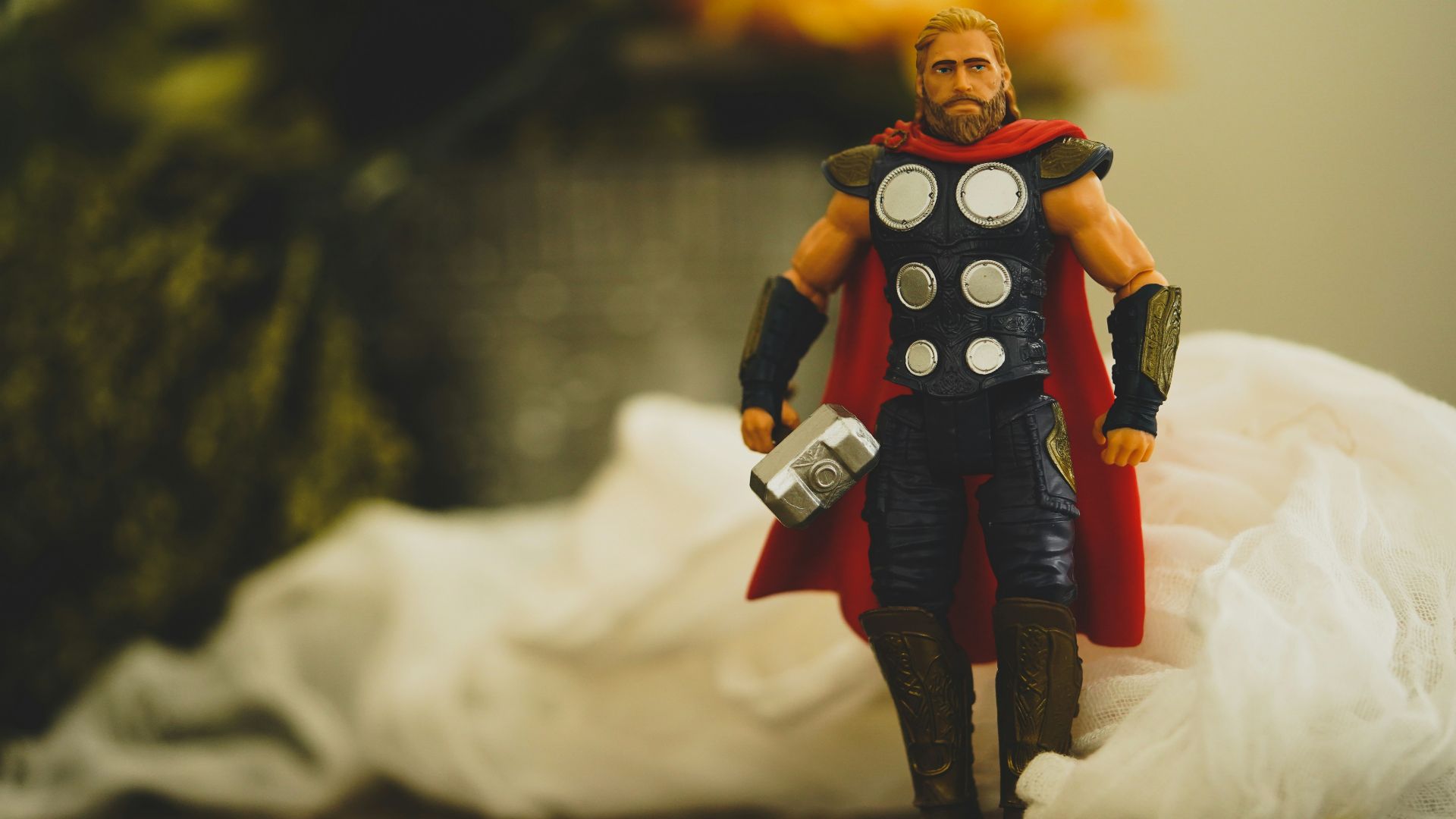 lego minifig on brown wooden table