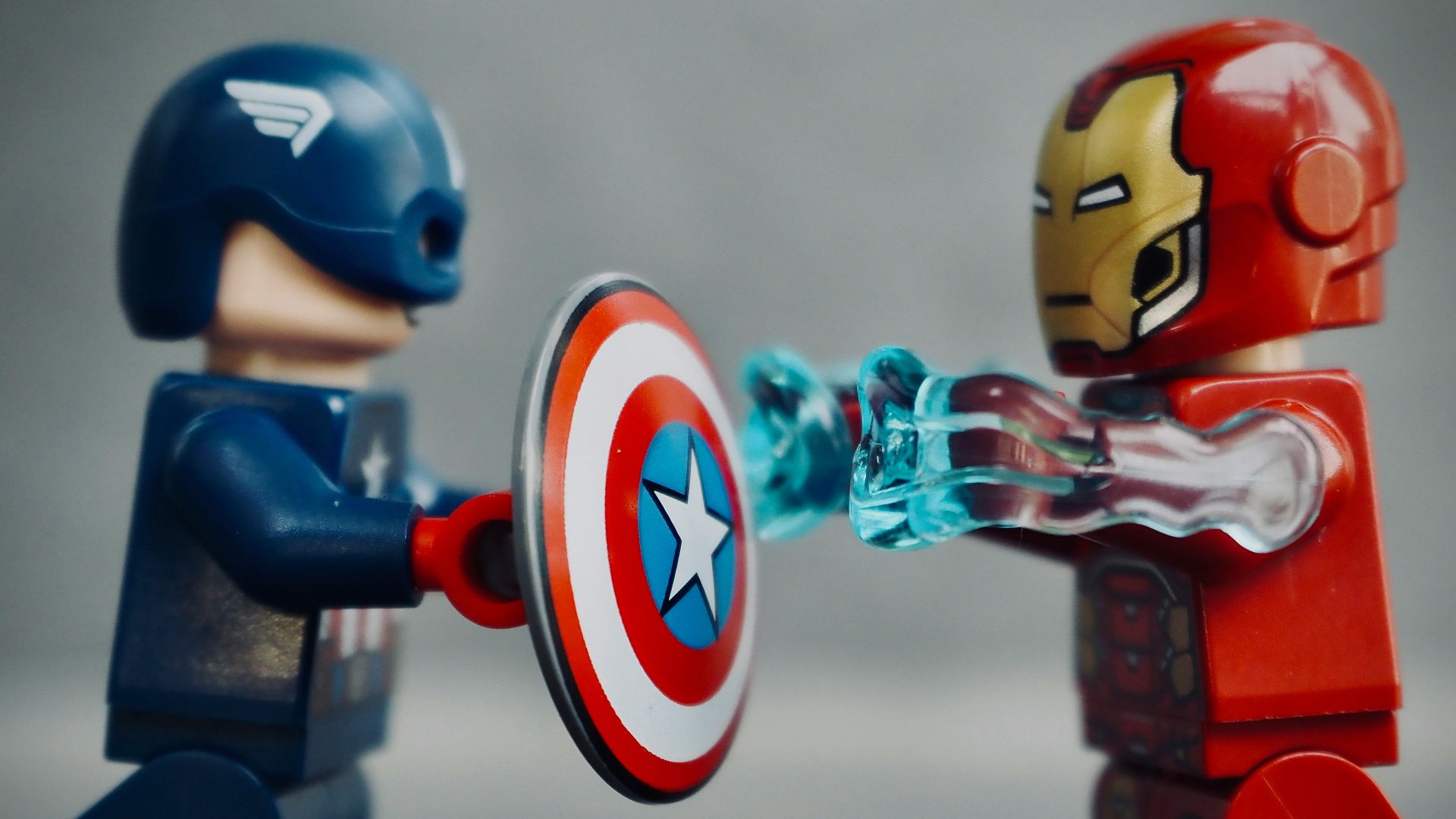 red and blue robot toy