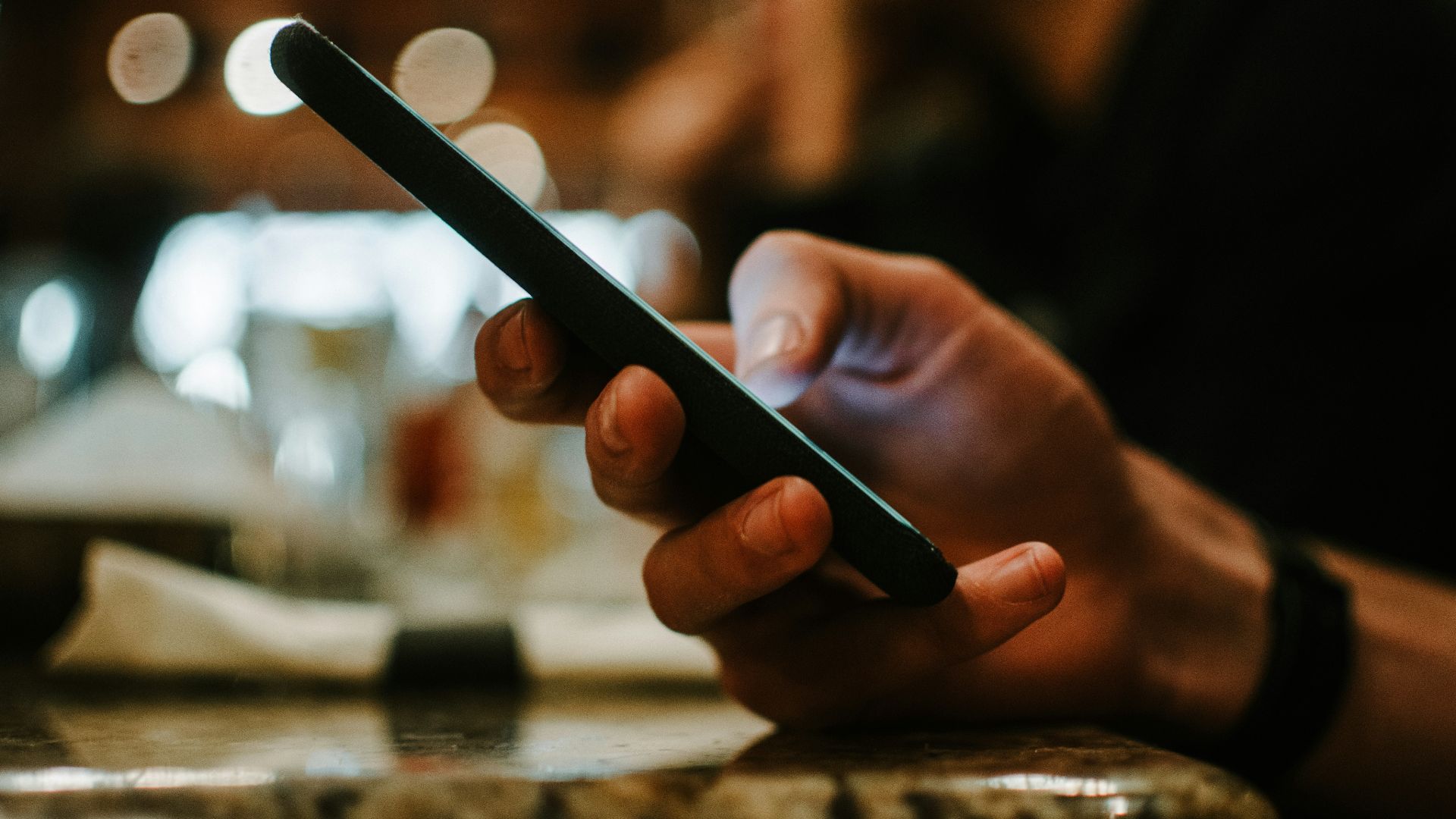 person holding smartphone