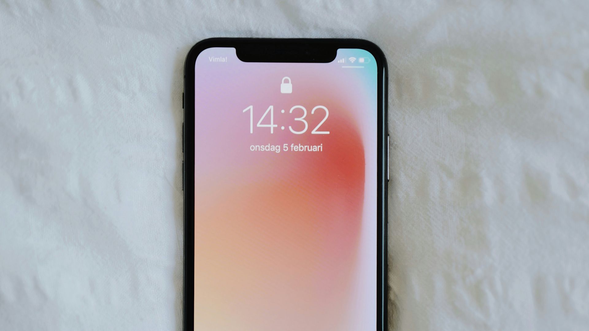 space gray iphone 6 on white textile