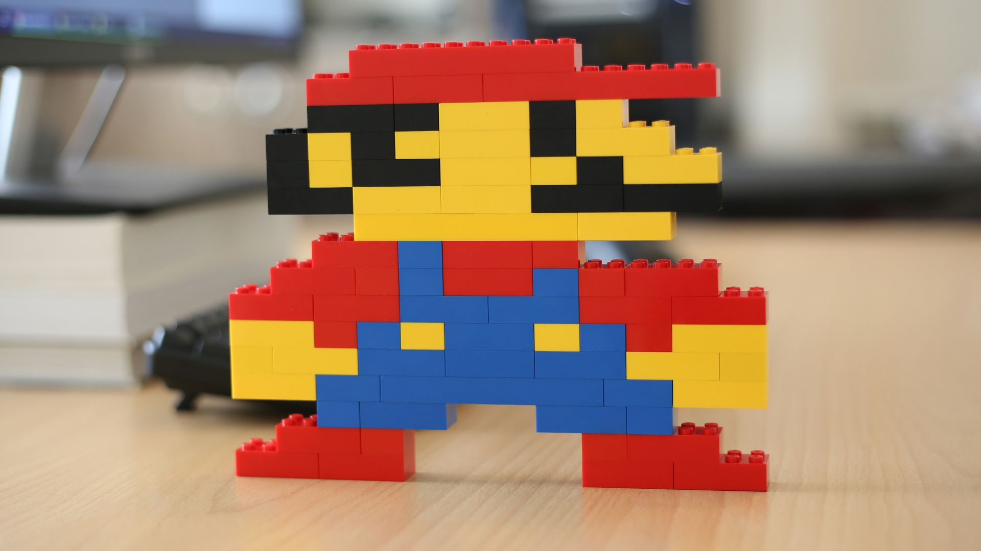yellow red and blue lego blocks