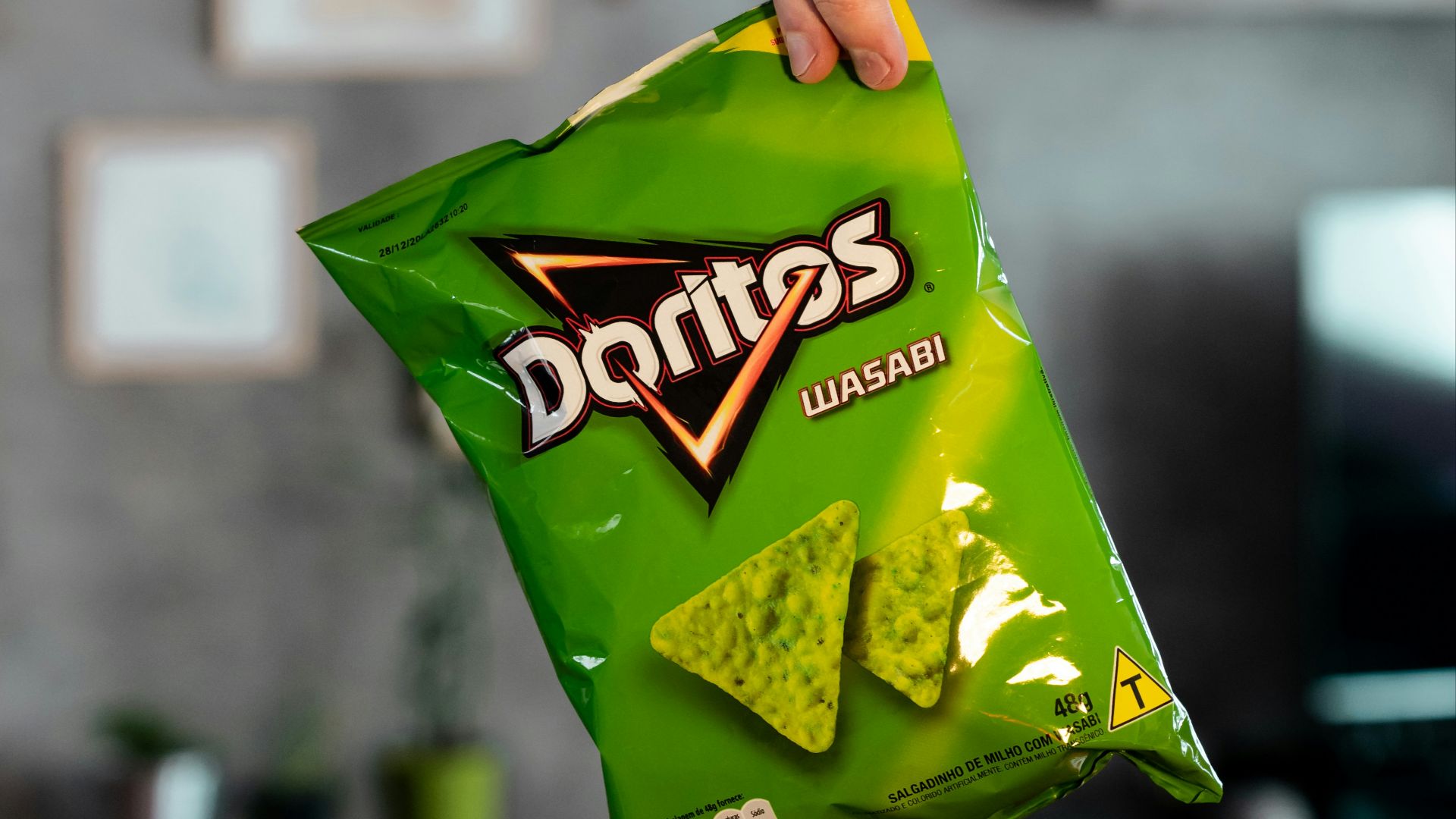 green and yellow plastic pack