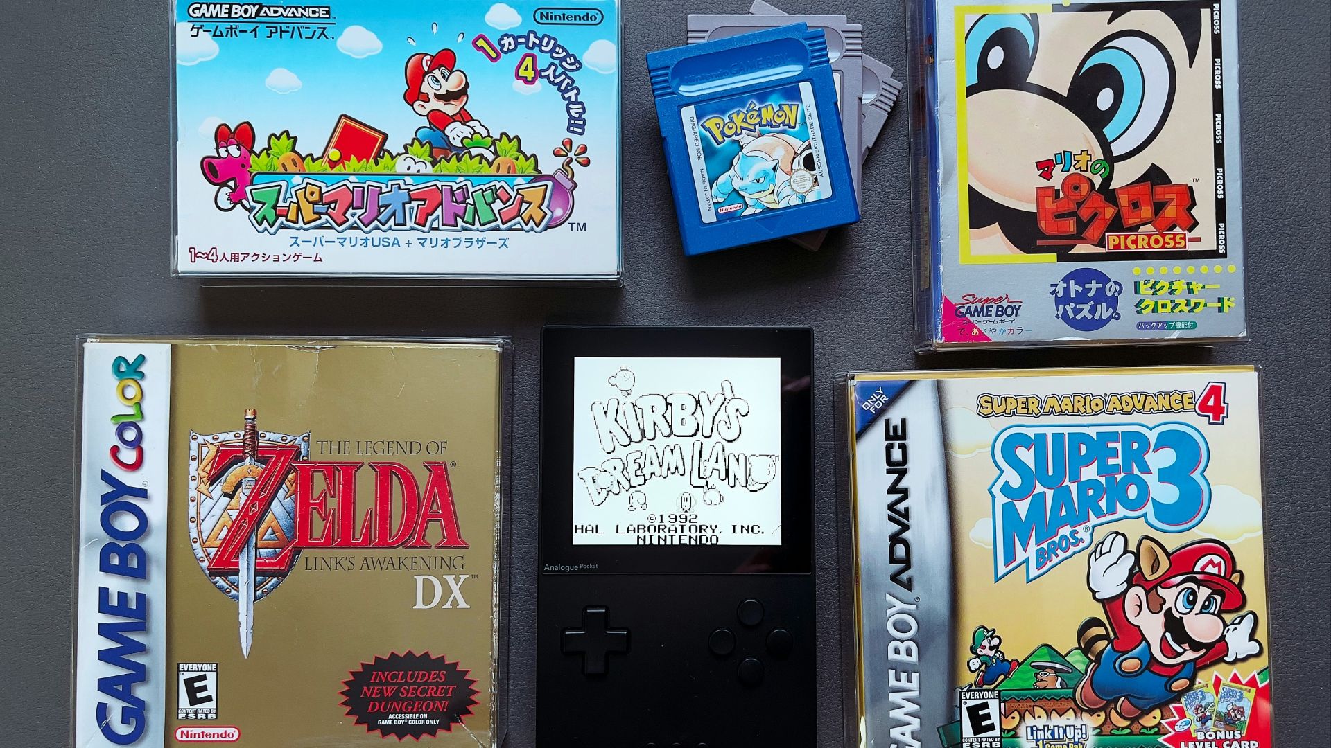 a group of video games