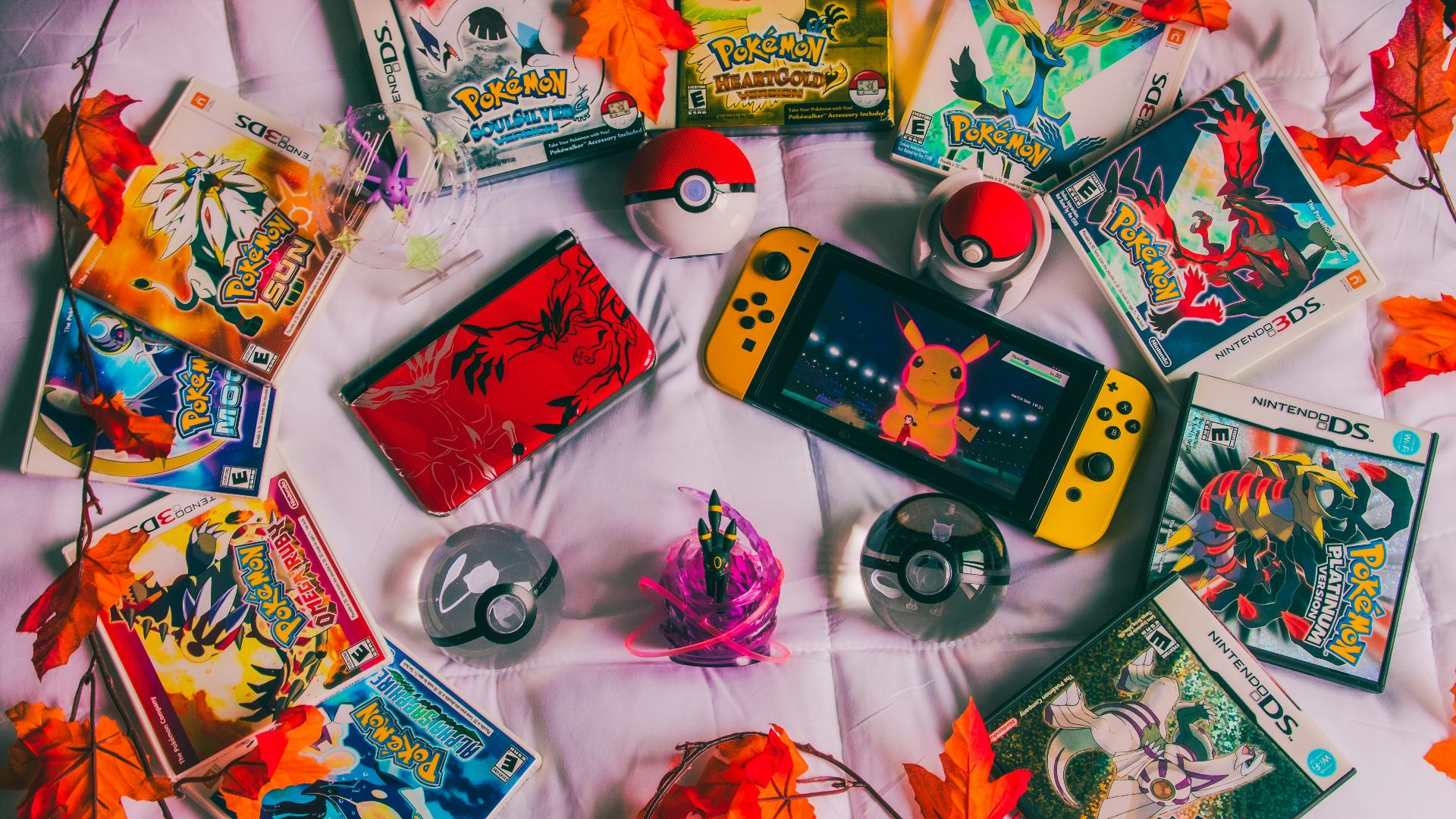 a group of colorful objects