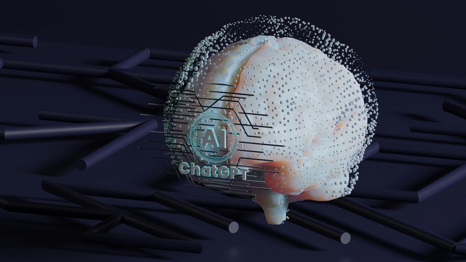 a close up of a hair brush on a dark background