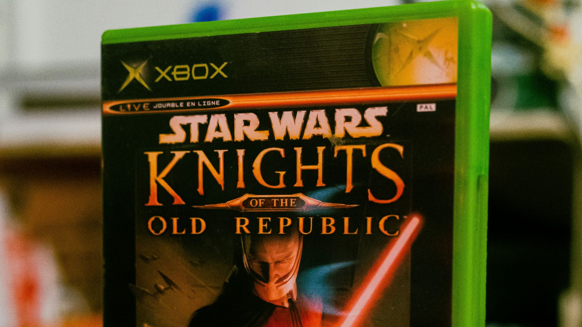 a video game sitting on top of a table