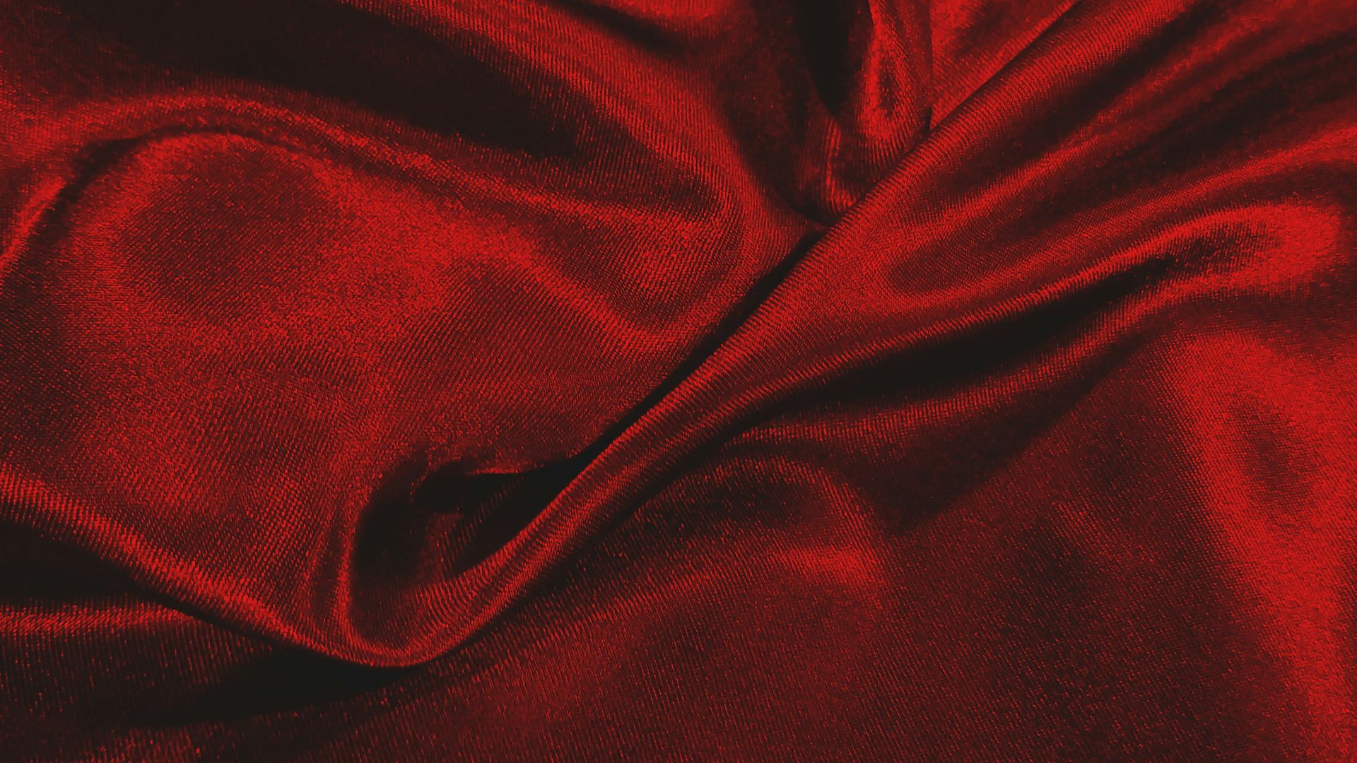 red textile