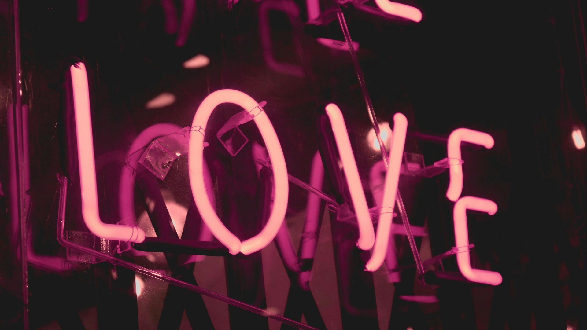 pink Love neon signage