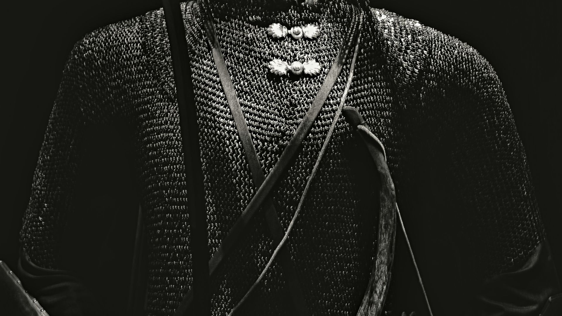 grey chain body armor