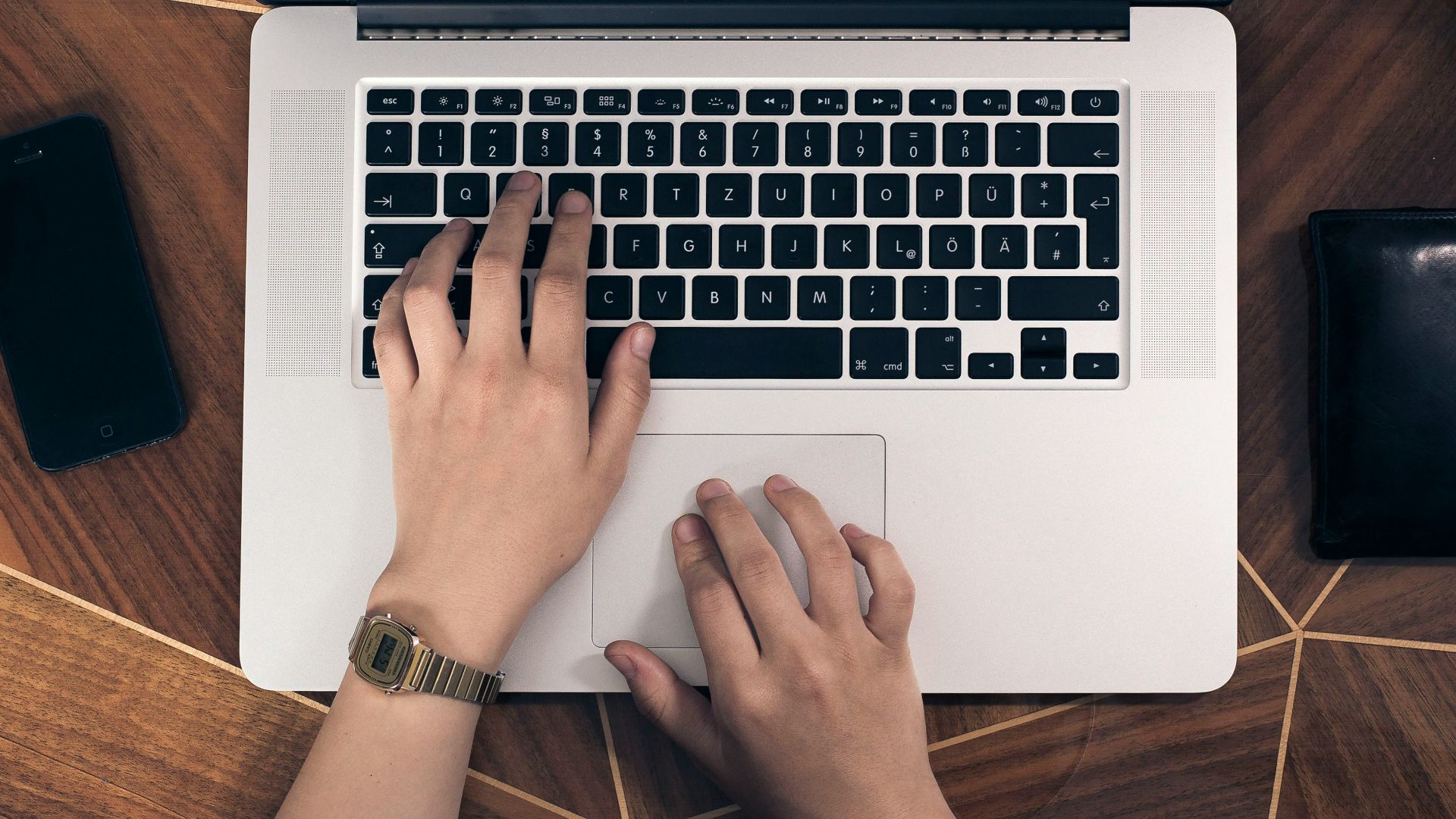 person using MacBook Pro