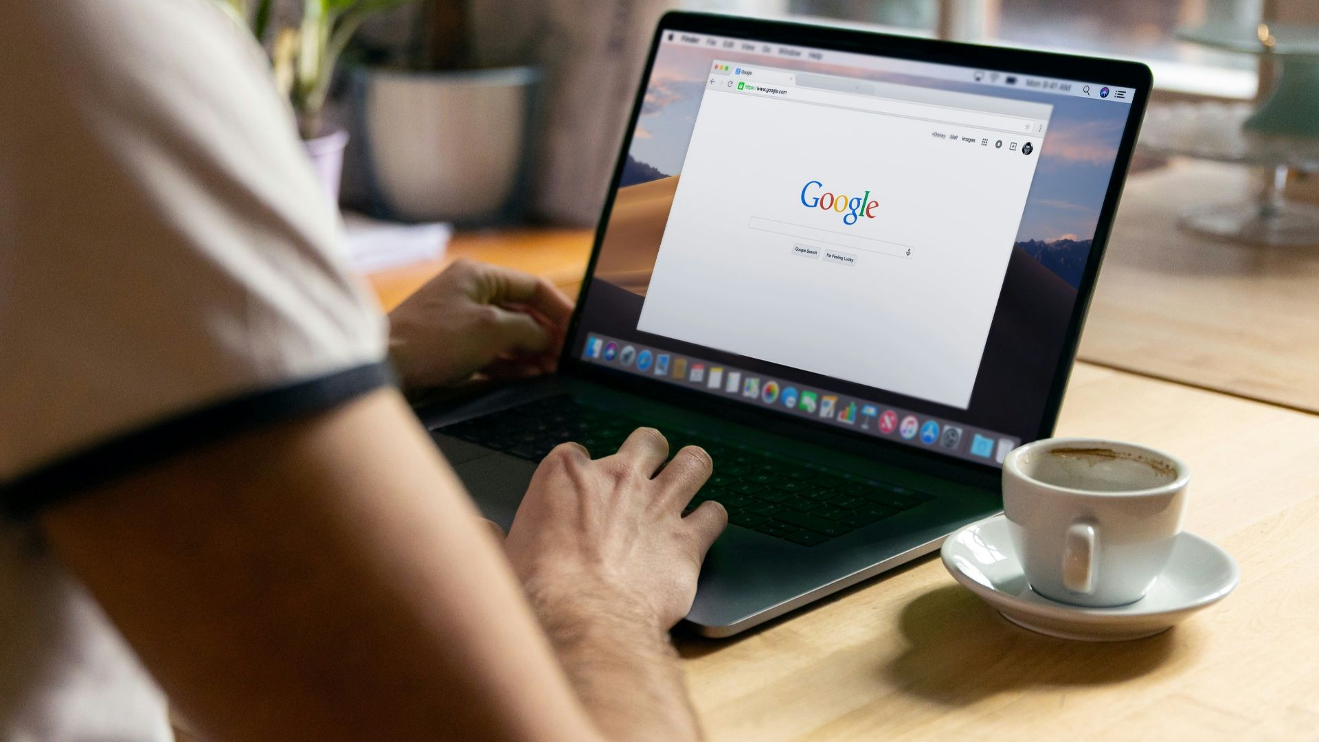 person using black laptop computer