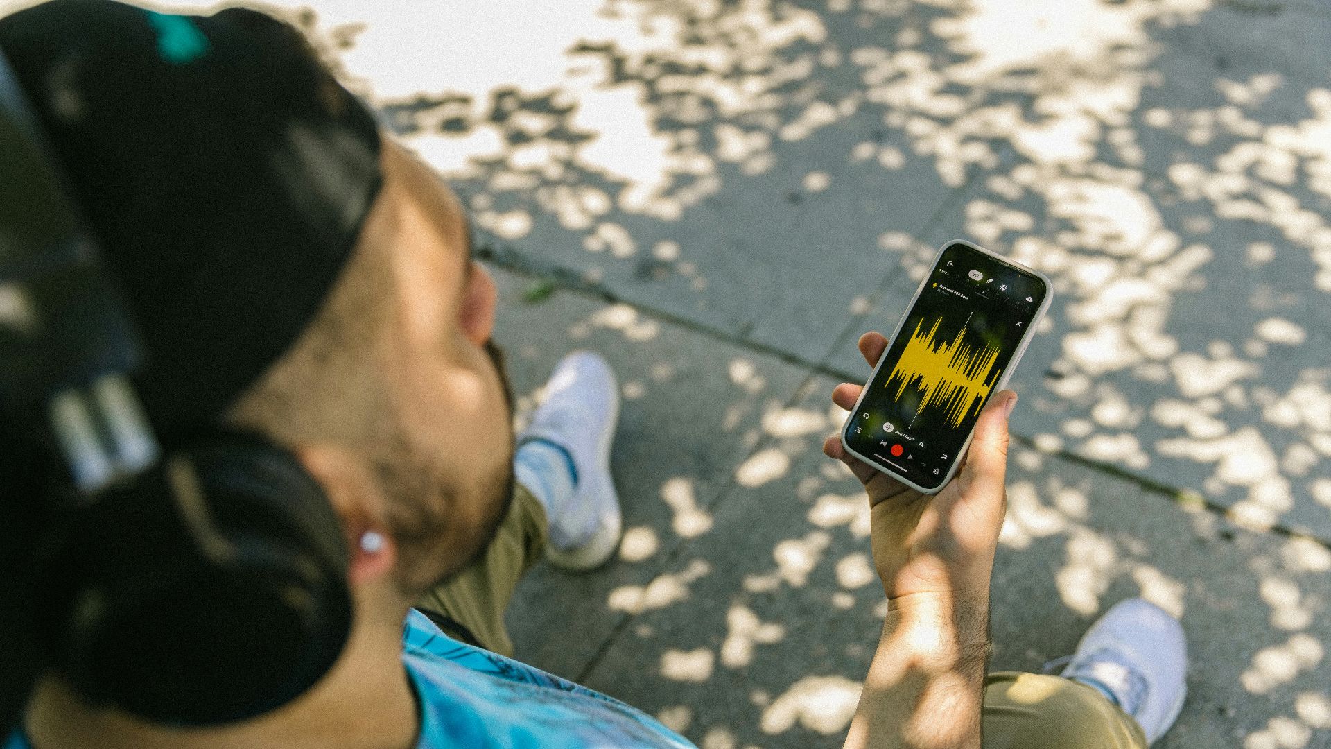 a person holding a phone
