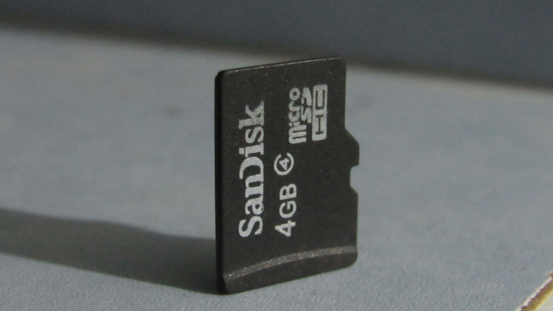 A close up of a micro sd memory card