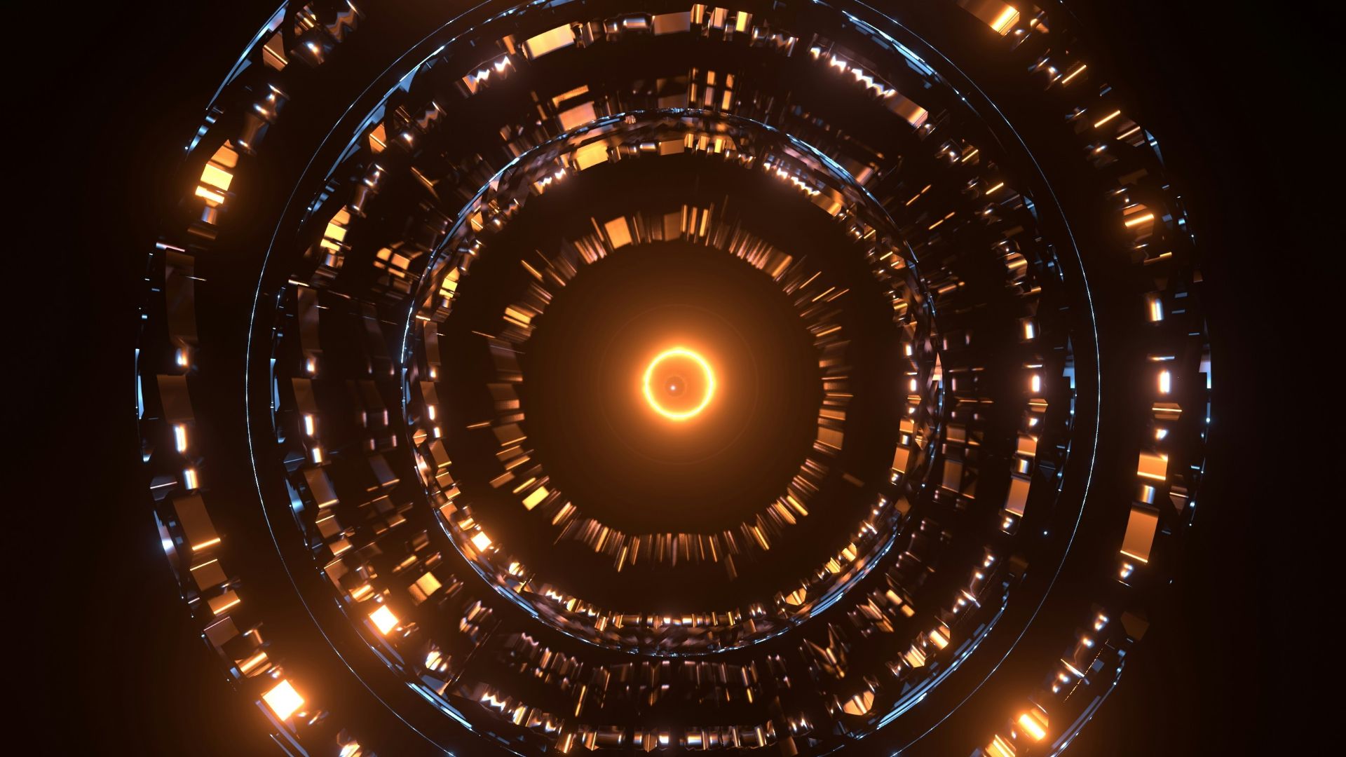 a circular object with lights