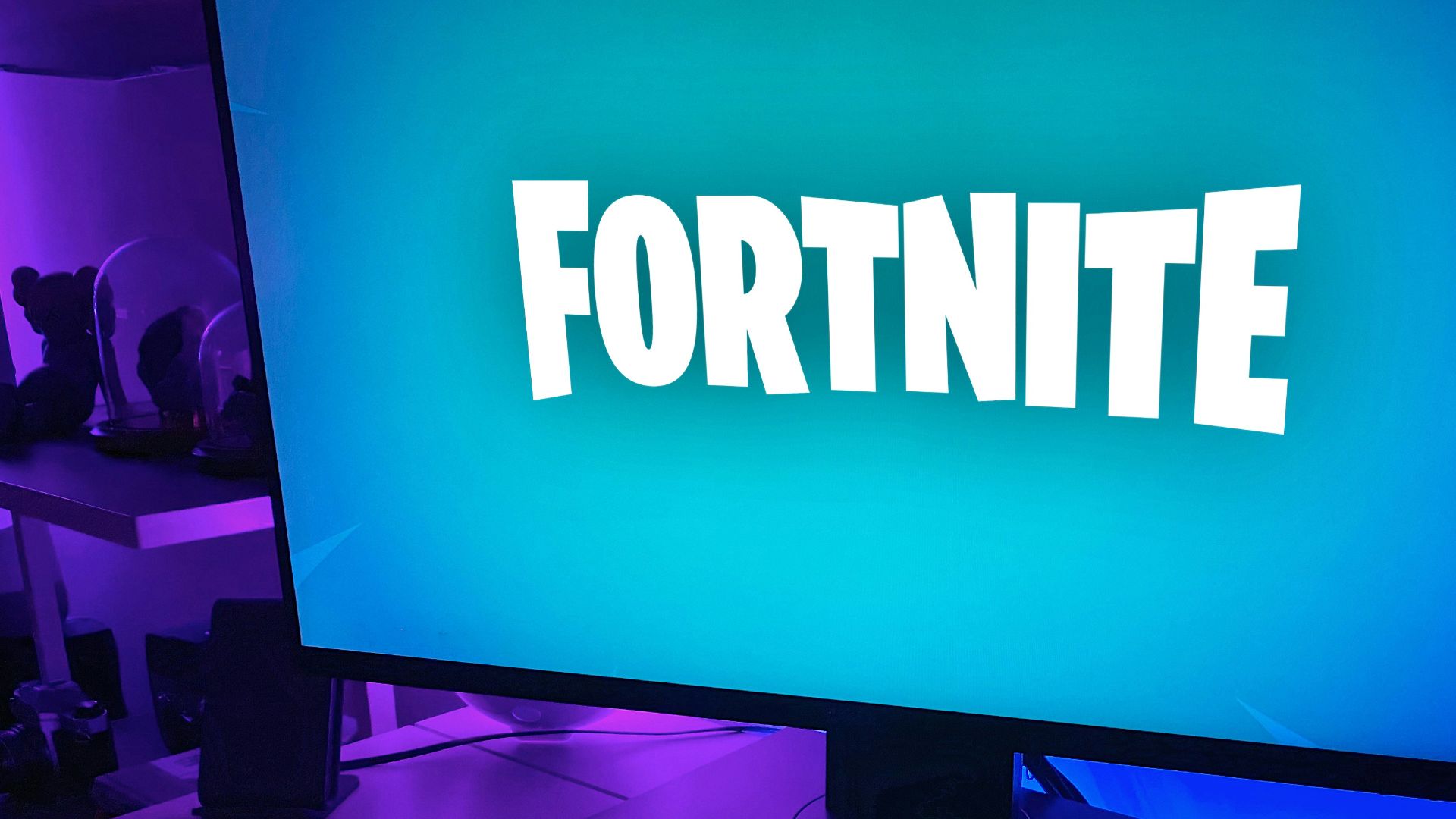 black flat screen computer monitor with black computer keyboard