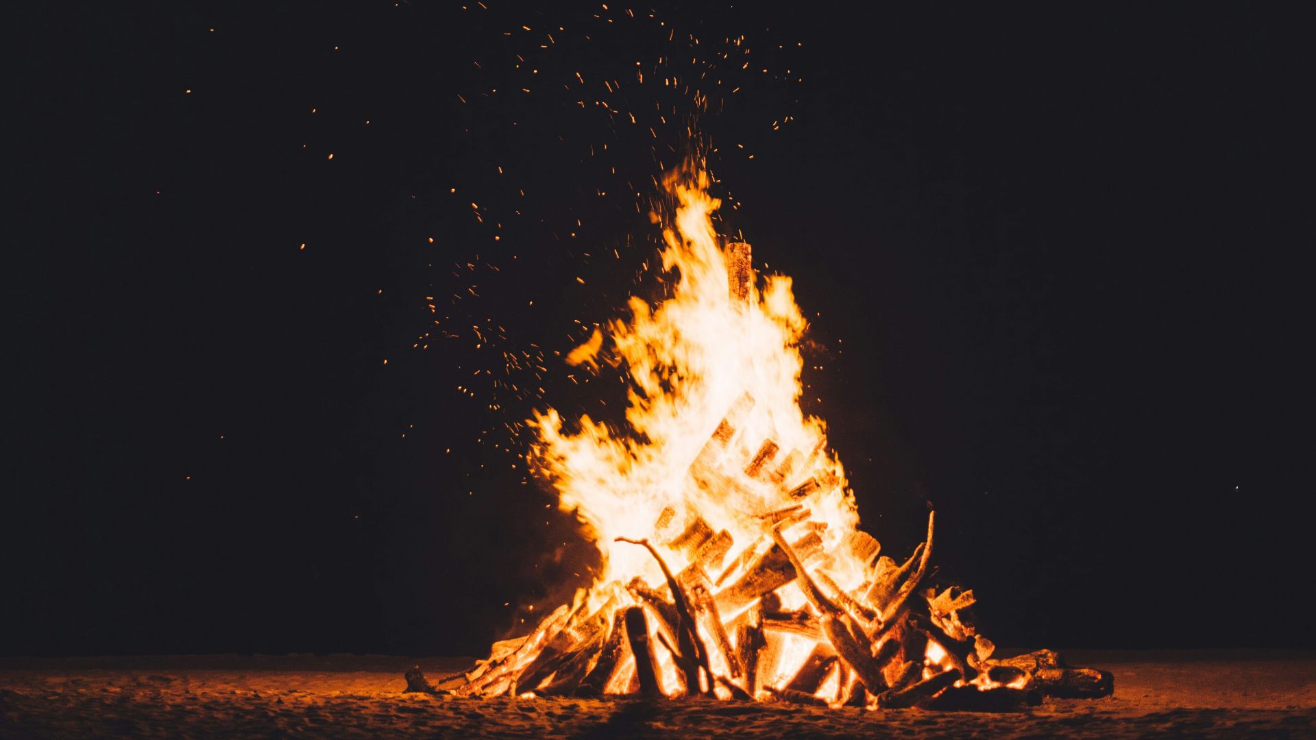 photography of burning camp fire