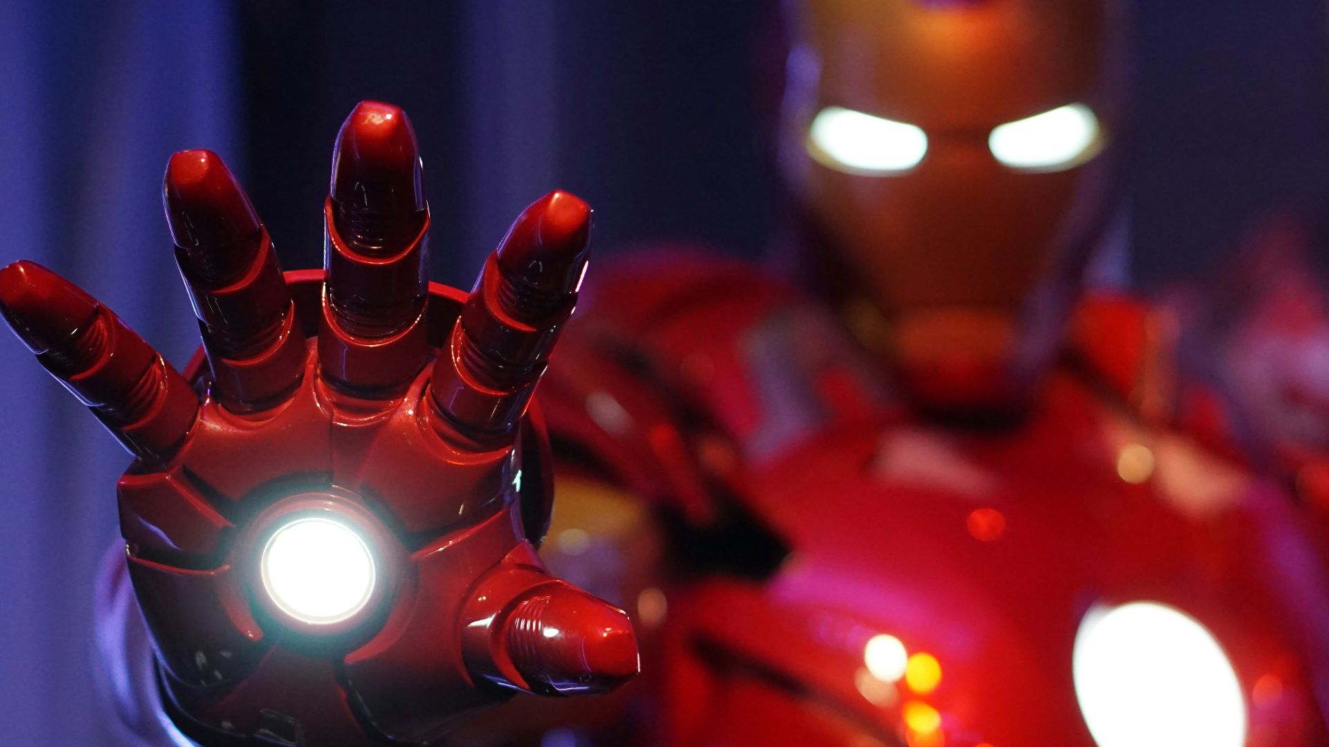 a close up of a hand with a light on it