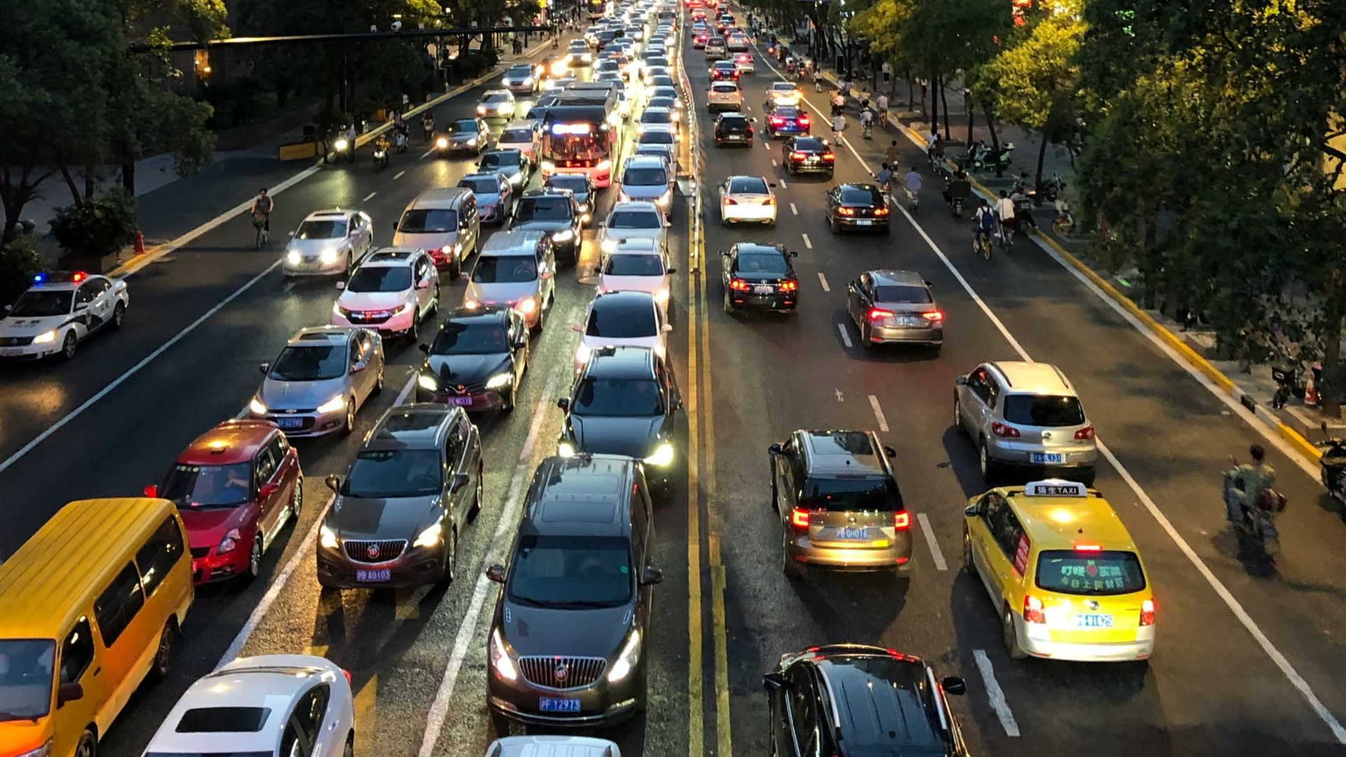 cars on road during daytime