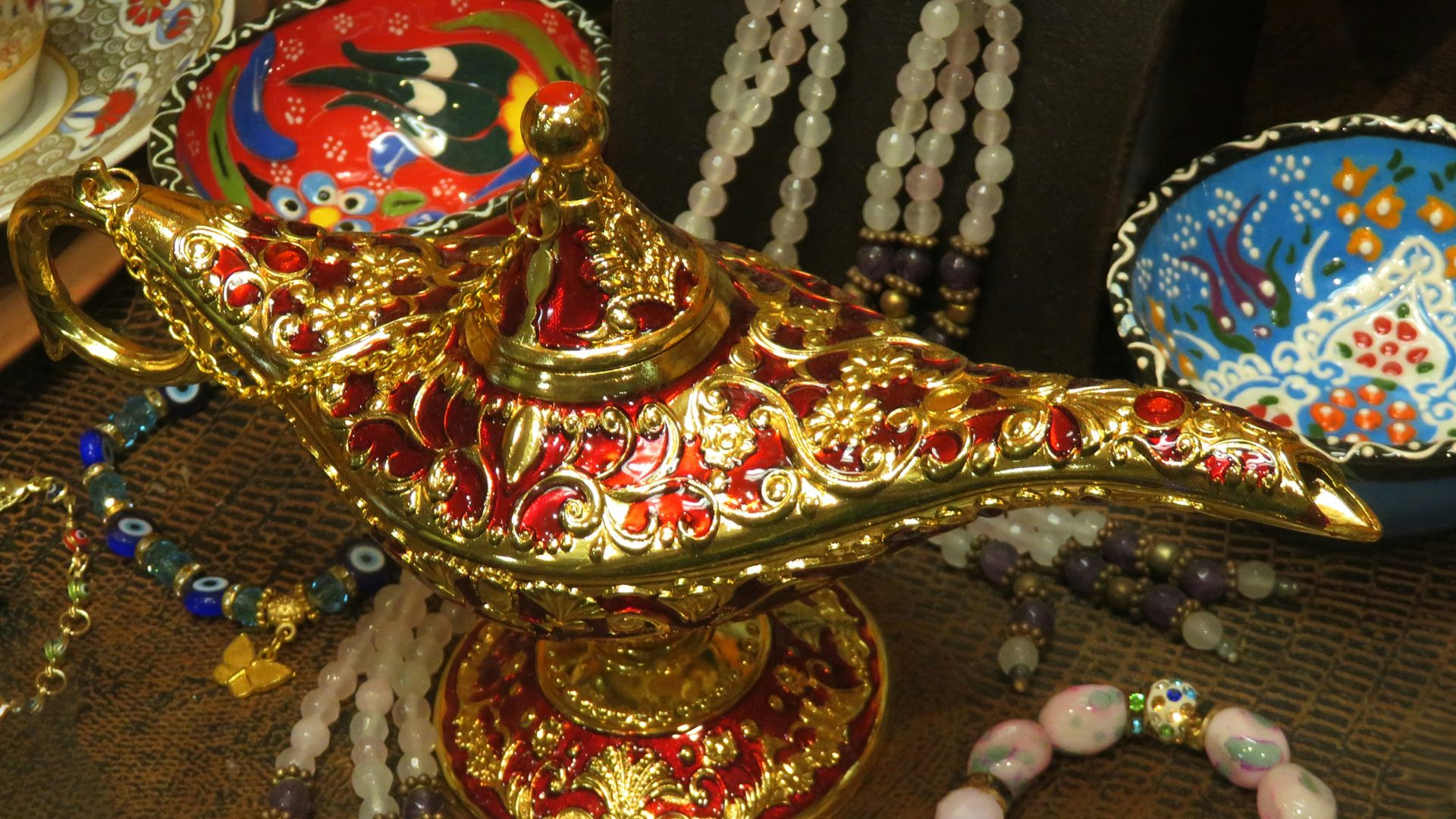 a close up of a metal object on a table