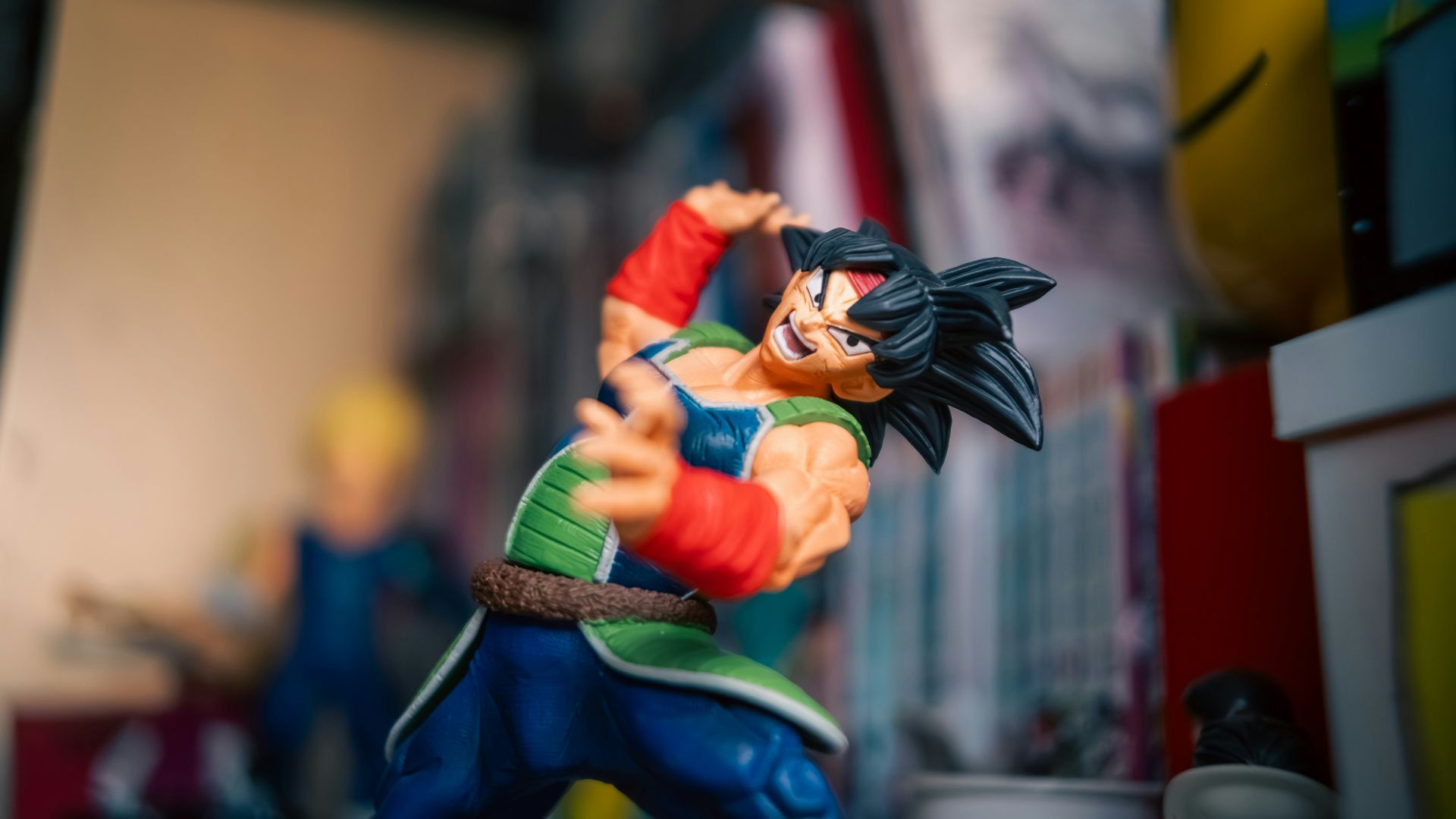 Dragon ball z action figure in dynamic pose