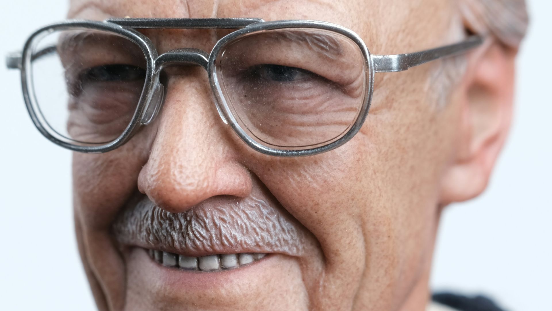 man in black framed eyeglasses