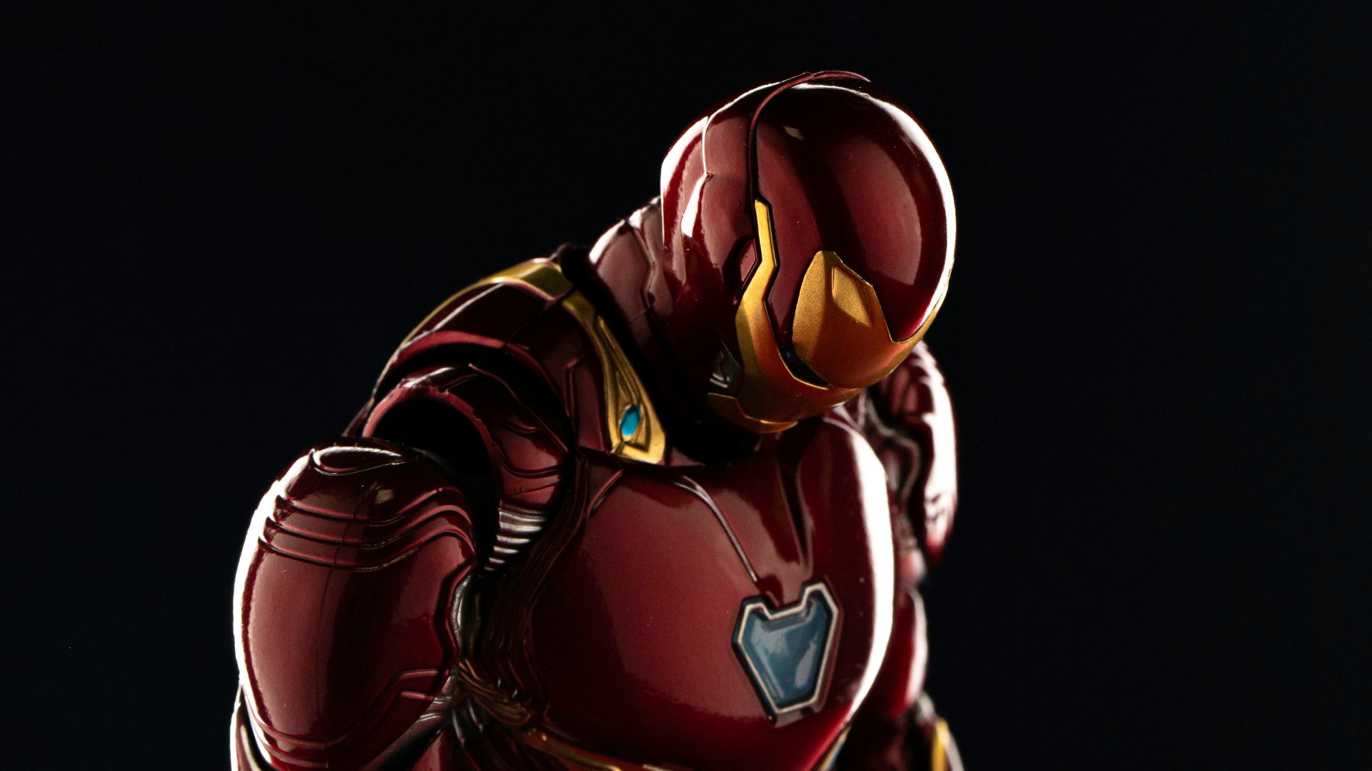 man in red and black suit