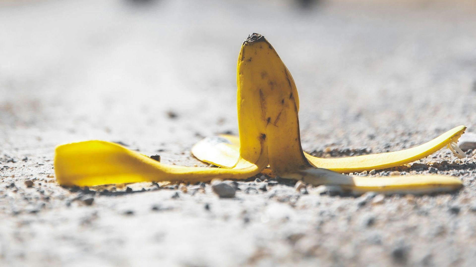 yellow banana peel on white sand during daytime