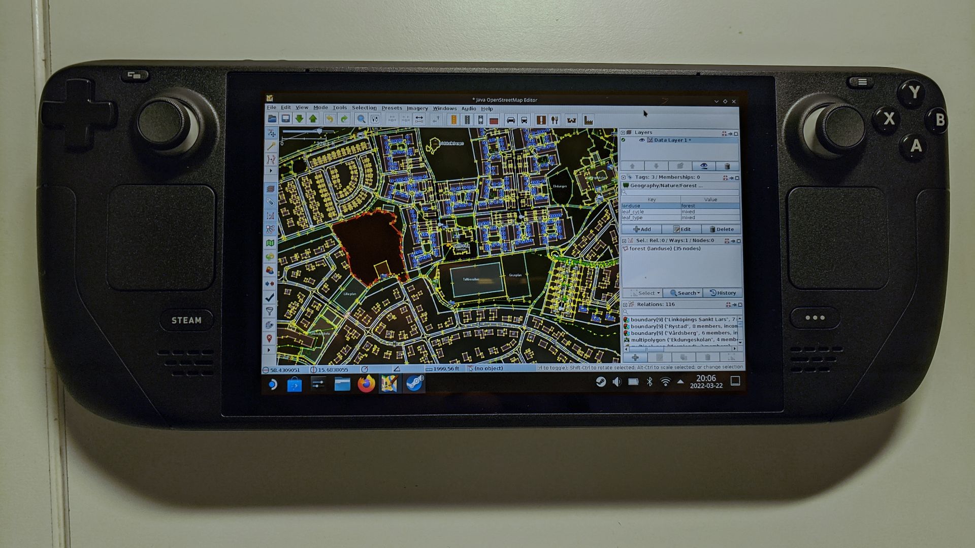 File:JOSM on the Steam Deck.jpg