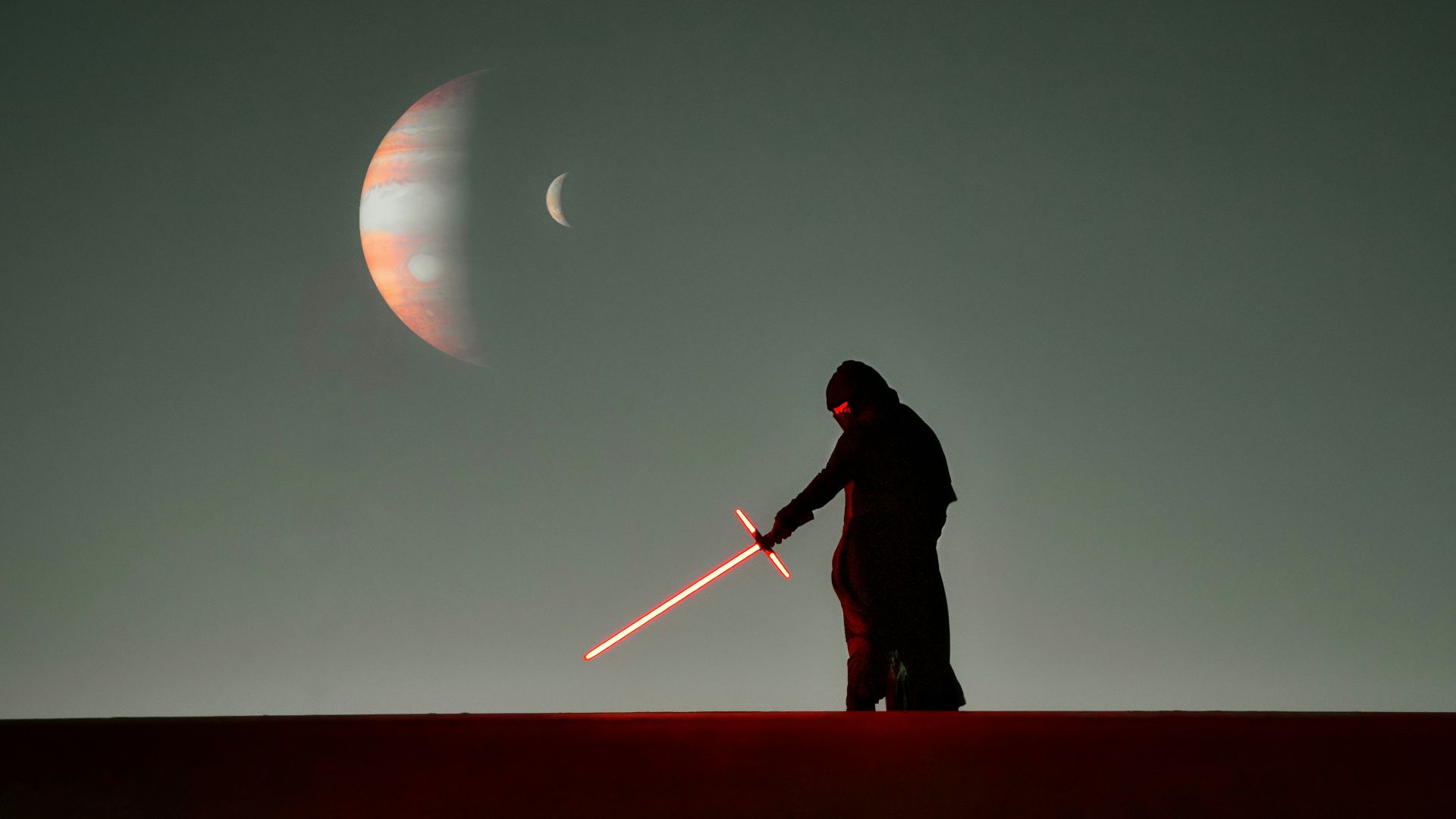 a man that is standing in the dark