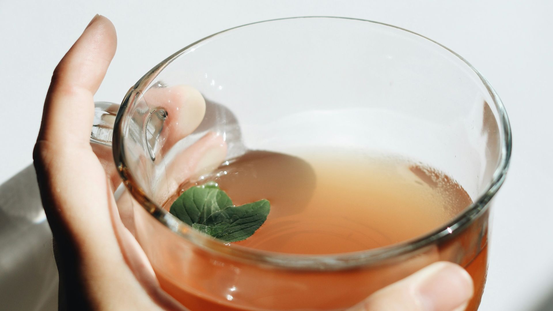 person holding clear drinking glass with brown liquid
