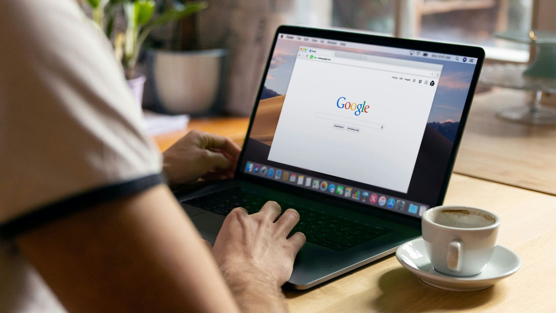 person using black laptop computer